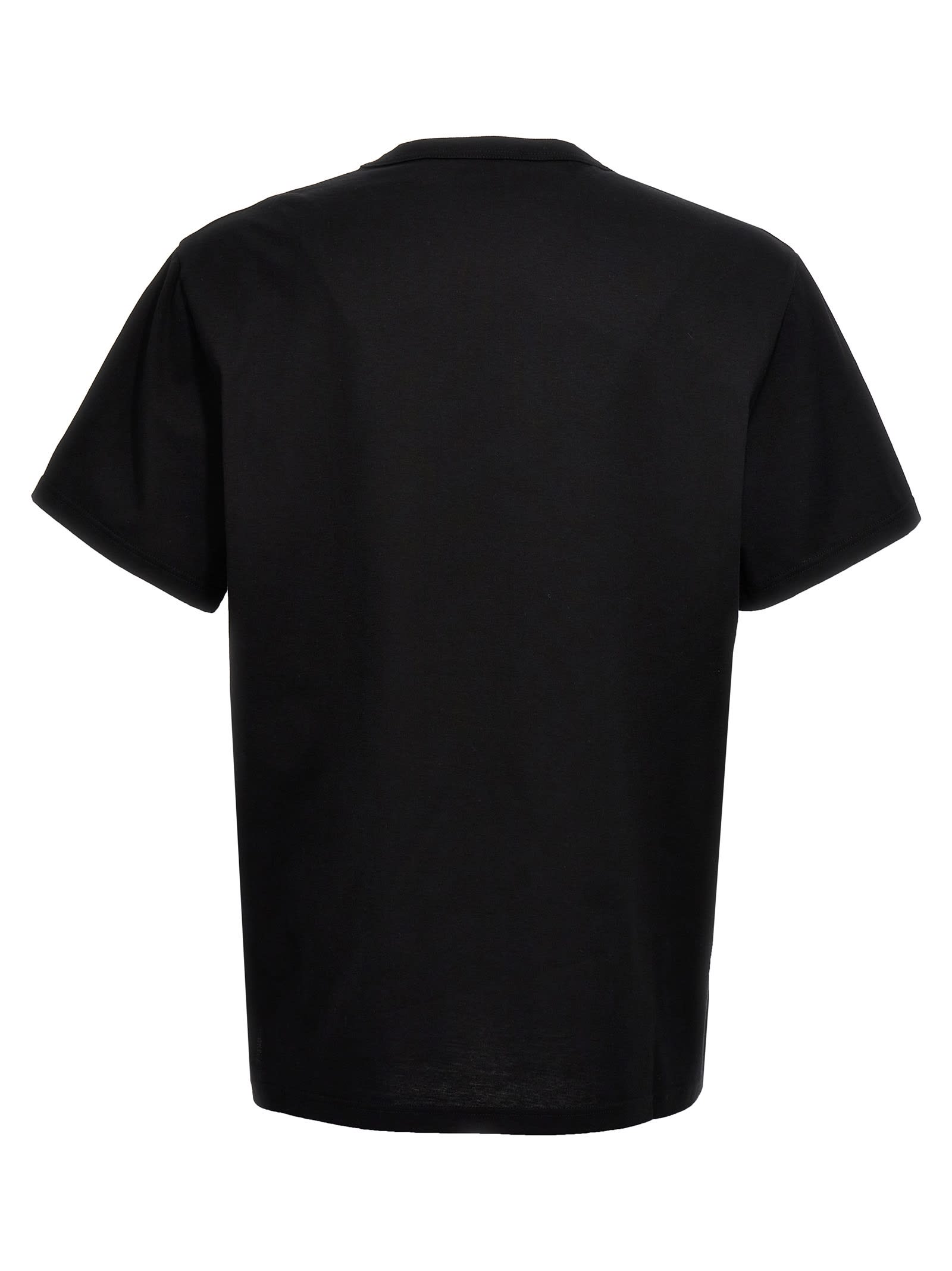 Shop Alexander Mcqueen Floral Skull T-shirt In Black