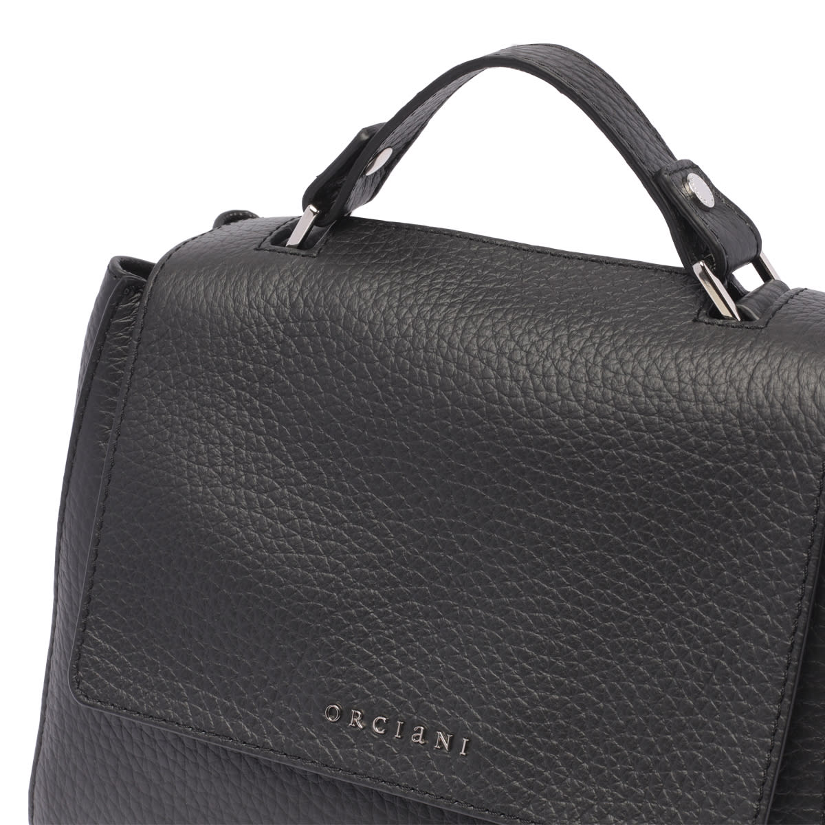 Orciani Small Sveva Soft Handbag In Black