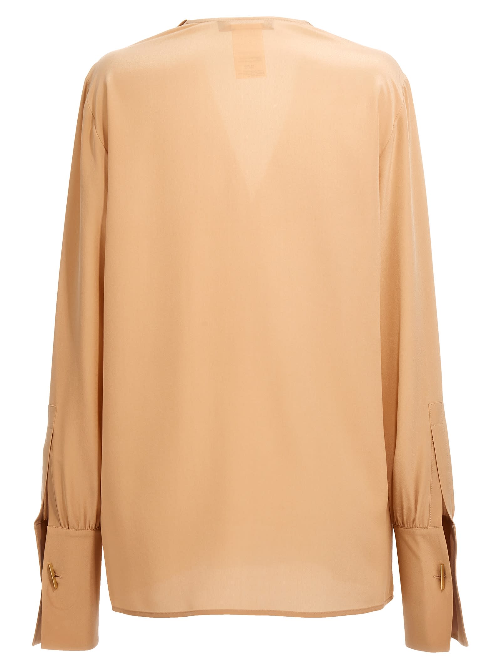 Shop Max Mara Leva Shirt In Beige