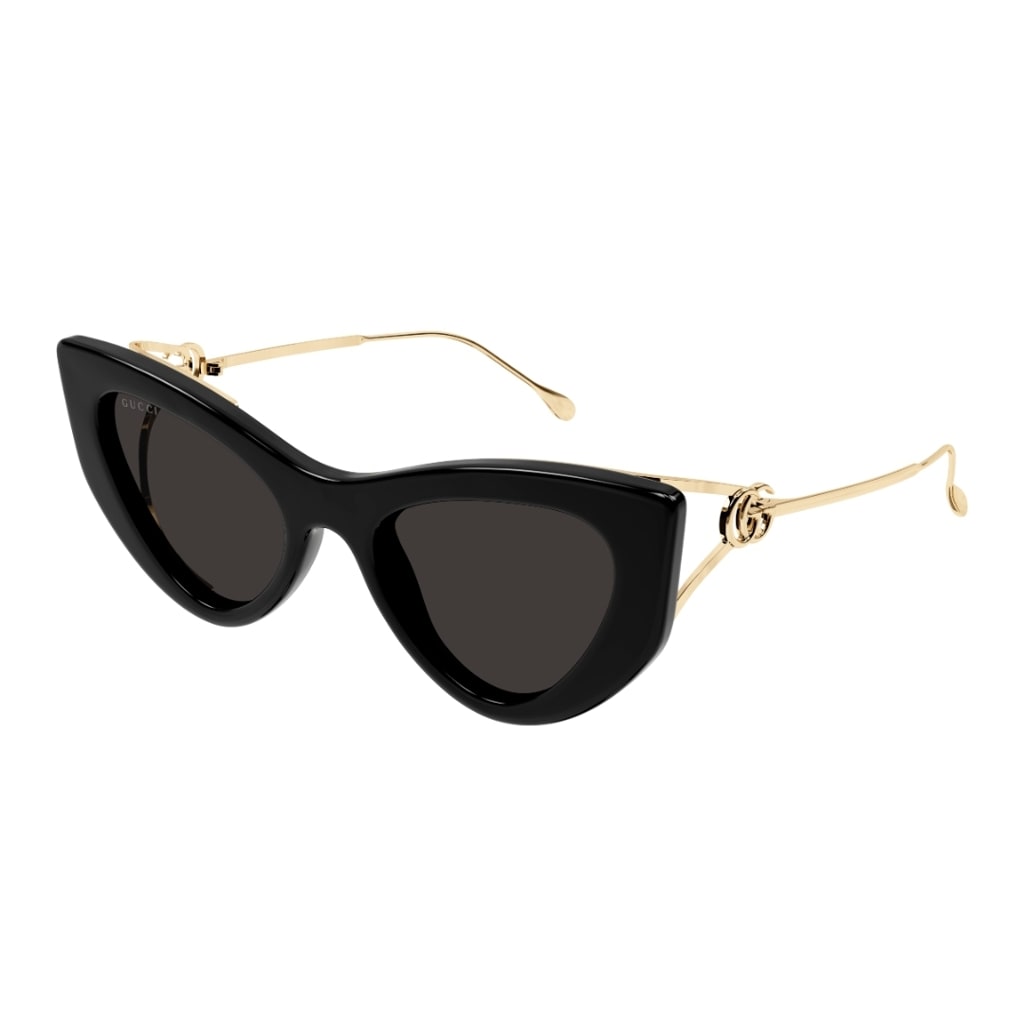 Shop Gucci Gg1565s 001 Sunglasses In Nero E Oro