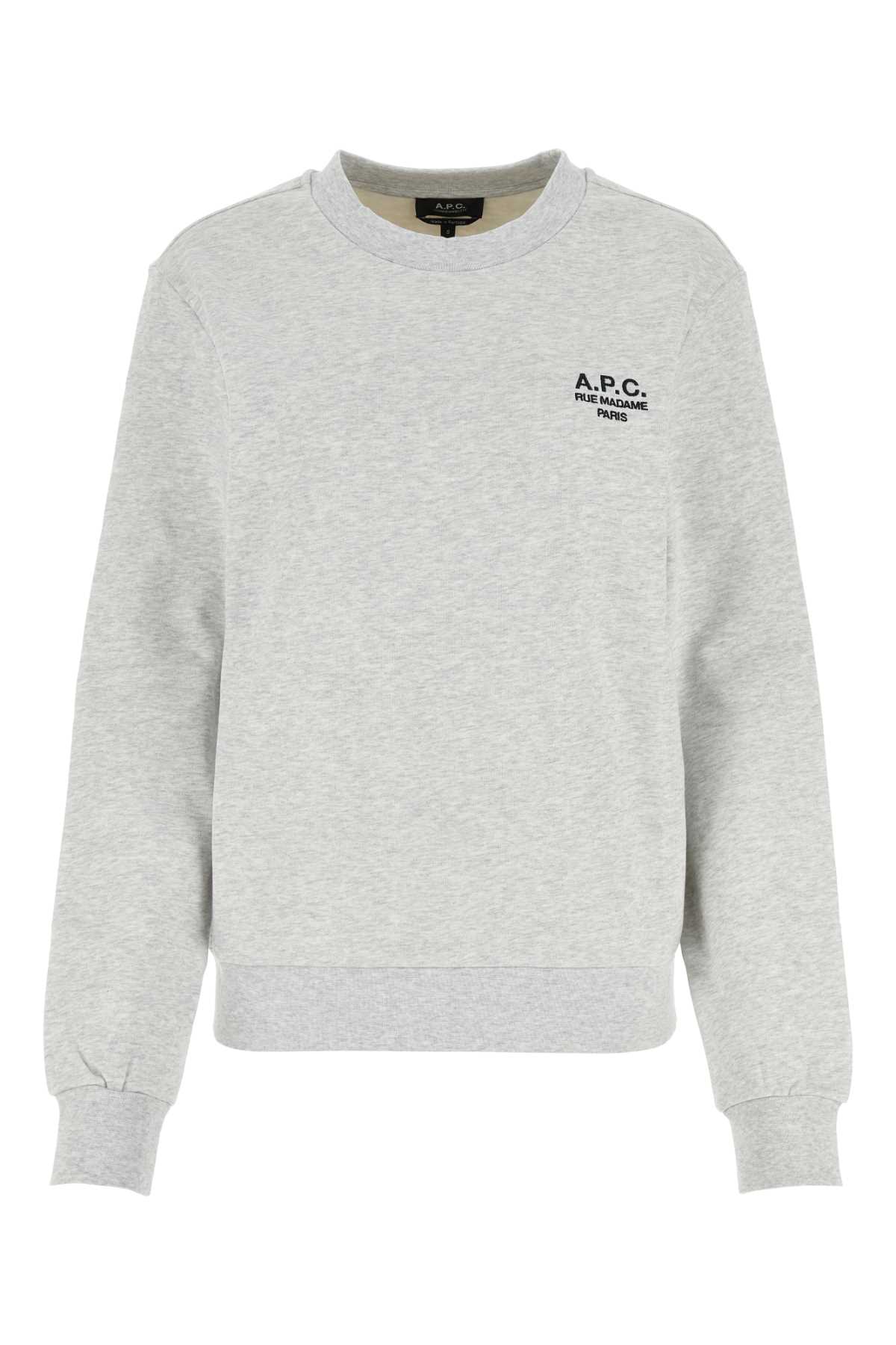 A. P.C. Light Grey Cotton Sweatshirt