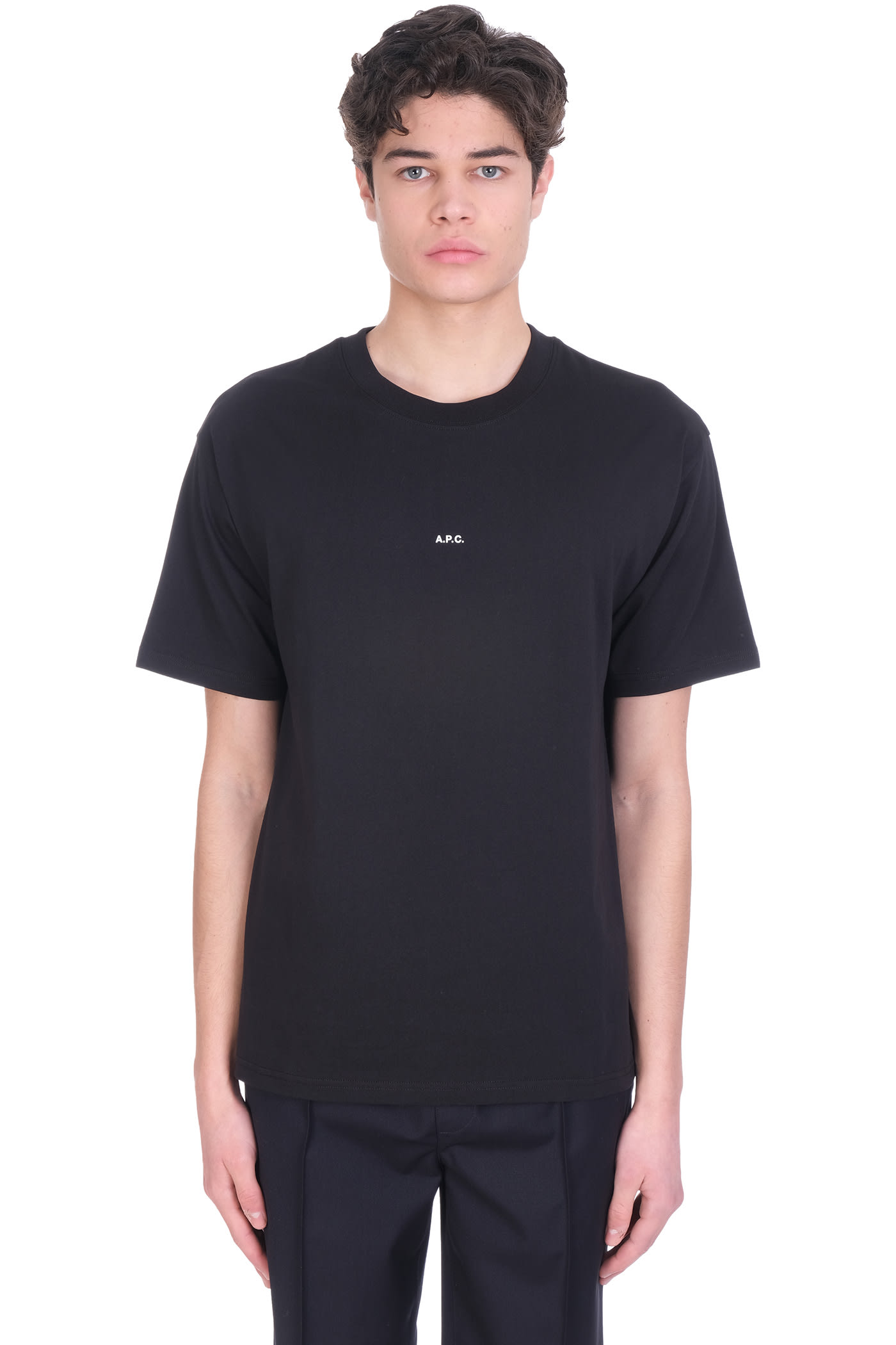 A.P.C. Kyle T-shirt In Black Cotton
