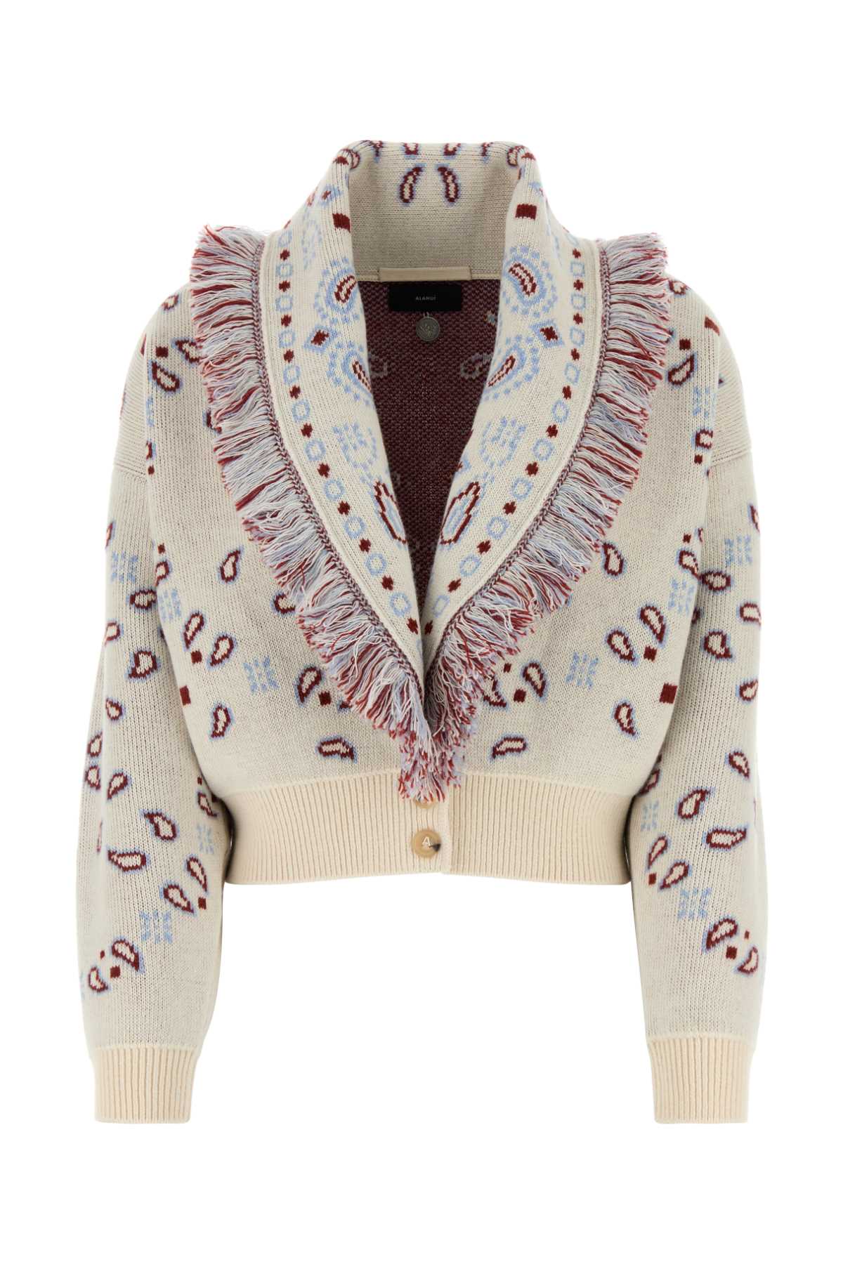 Embroidered Jacquard Cardigan