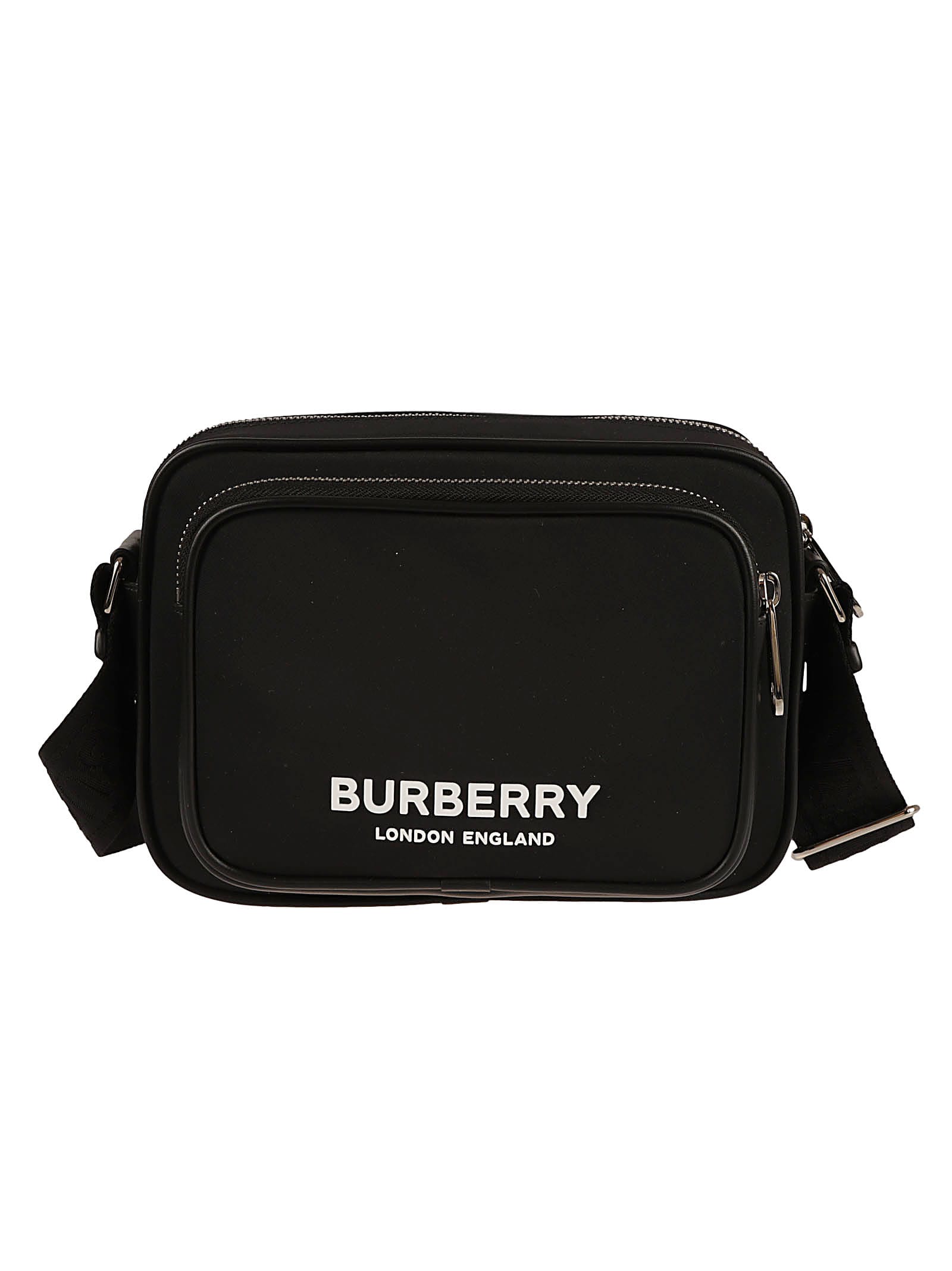 Shop Burberry Paddy Crossbody Bag In Black