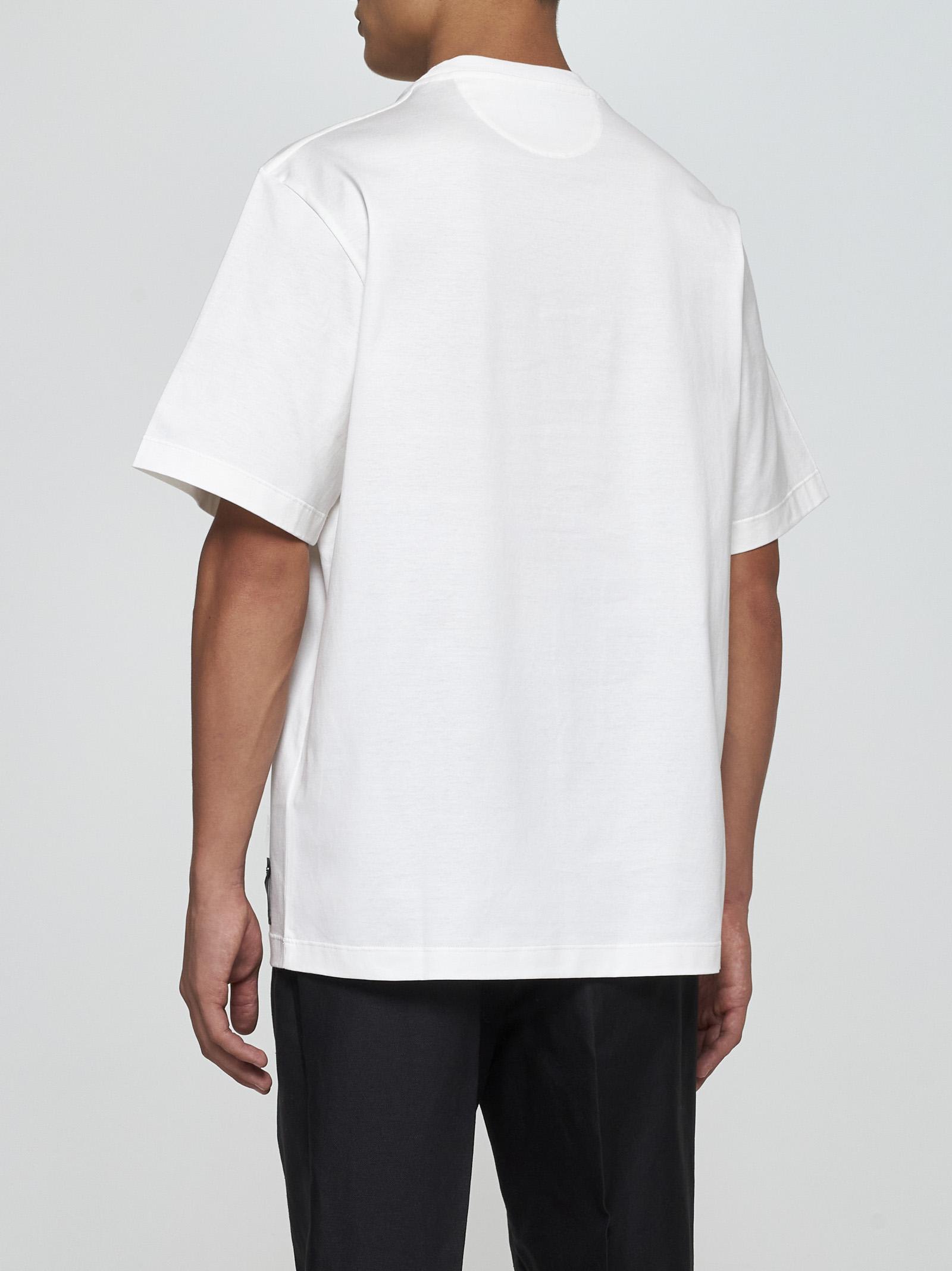 Shop Fendi Ff Chest Pocket Cotton T-shirt