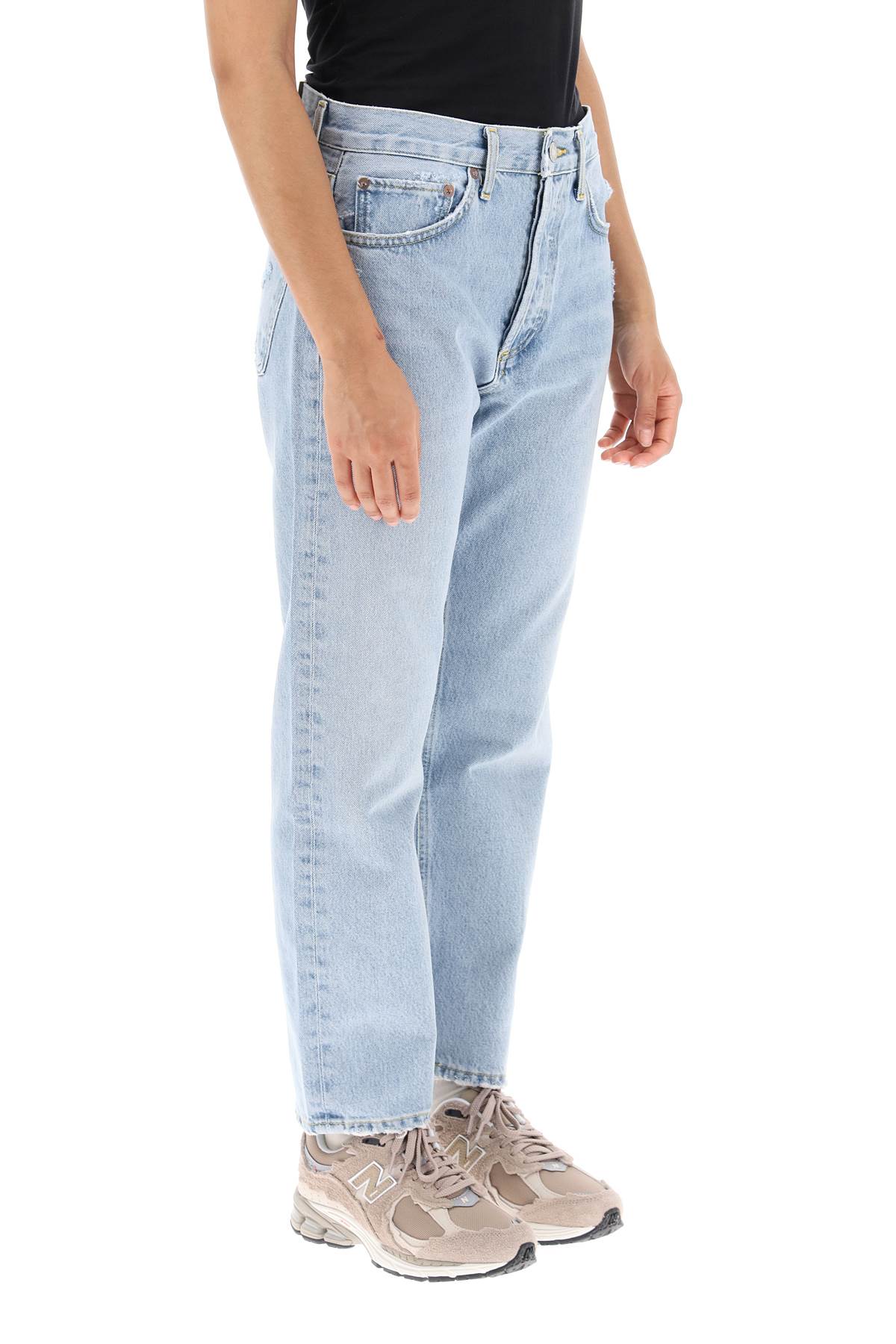 Shop Agolde Parker Jeans With Light Wash In Swapmeet Denim (light Blue)