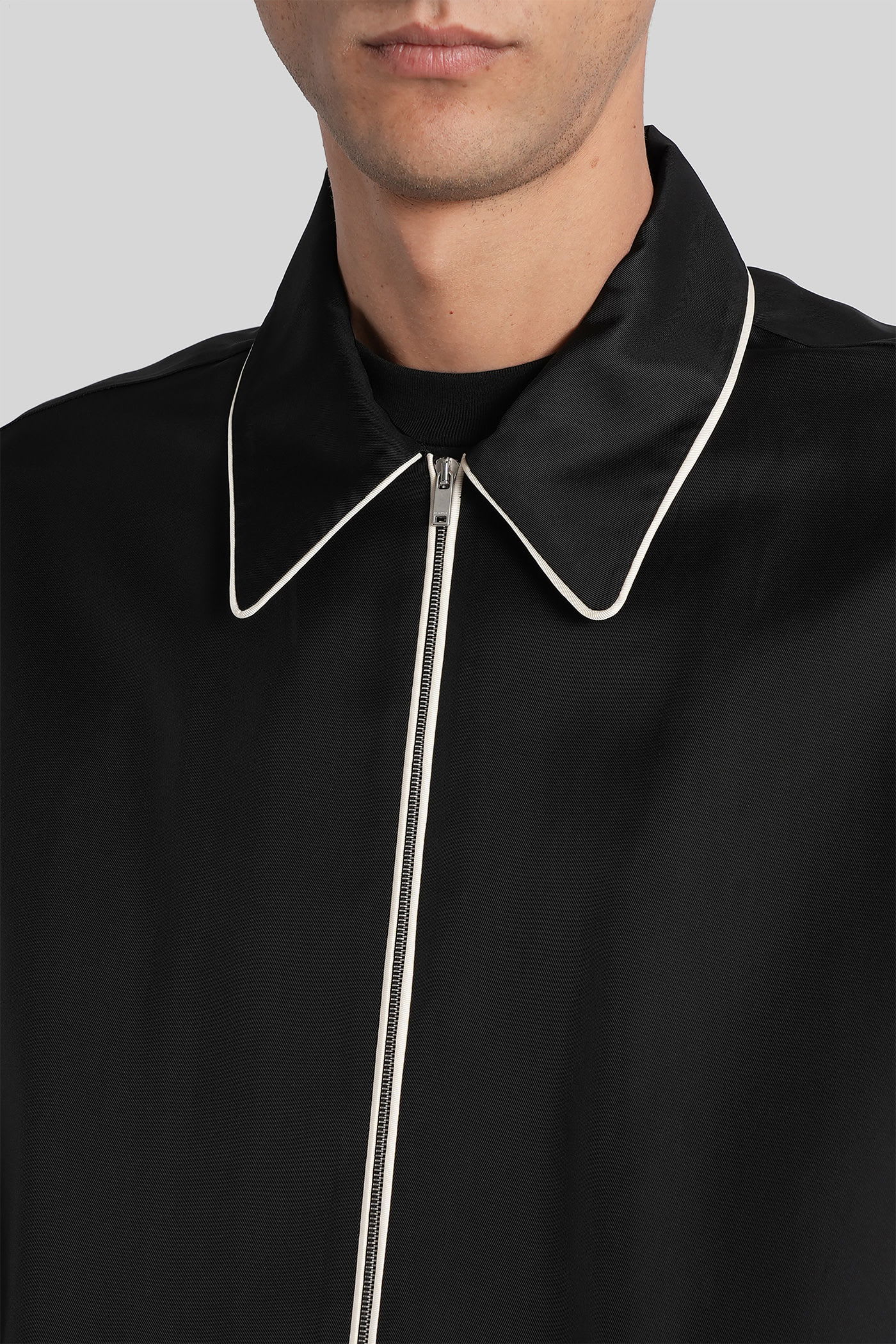 Jil Sander Shirt 171 Shirt In Black Viscose In Black