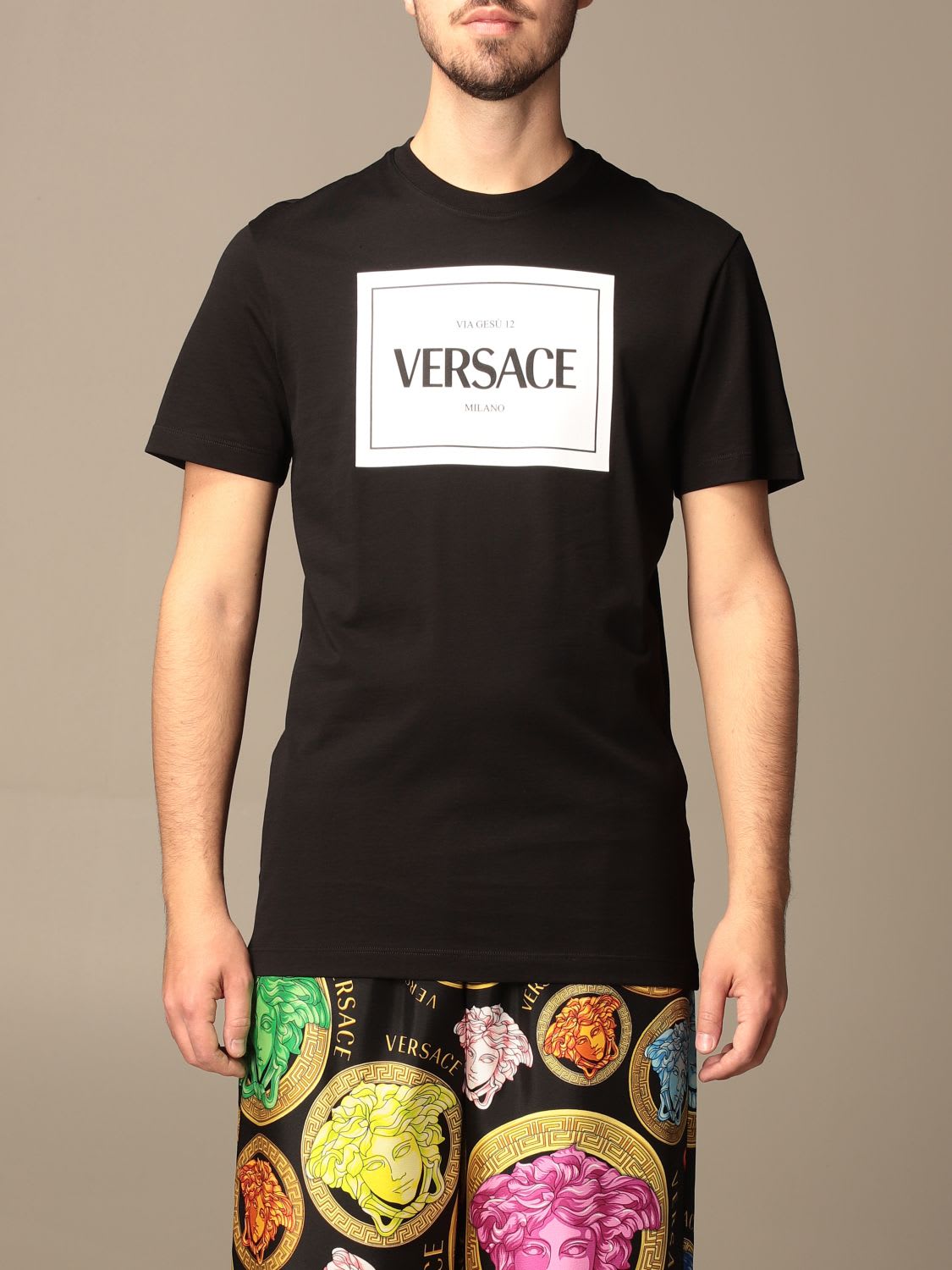 Versace T-shirt Versace Cotton T-shirt With Logo