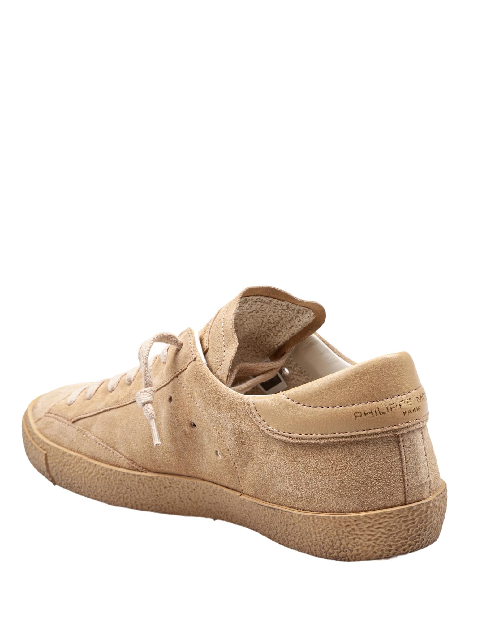 Philippe Model Prsx Low Daim 70 Beige Sneaker In Beige