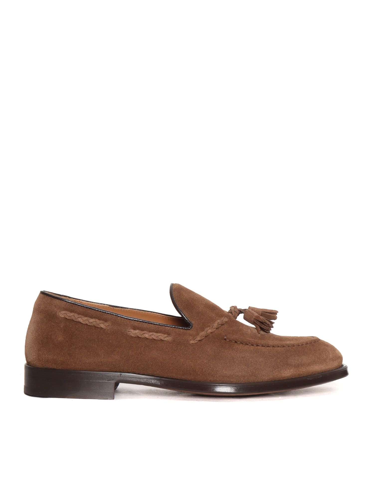 Shop Doucal's Brown Leather Loafer