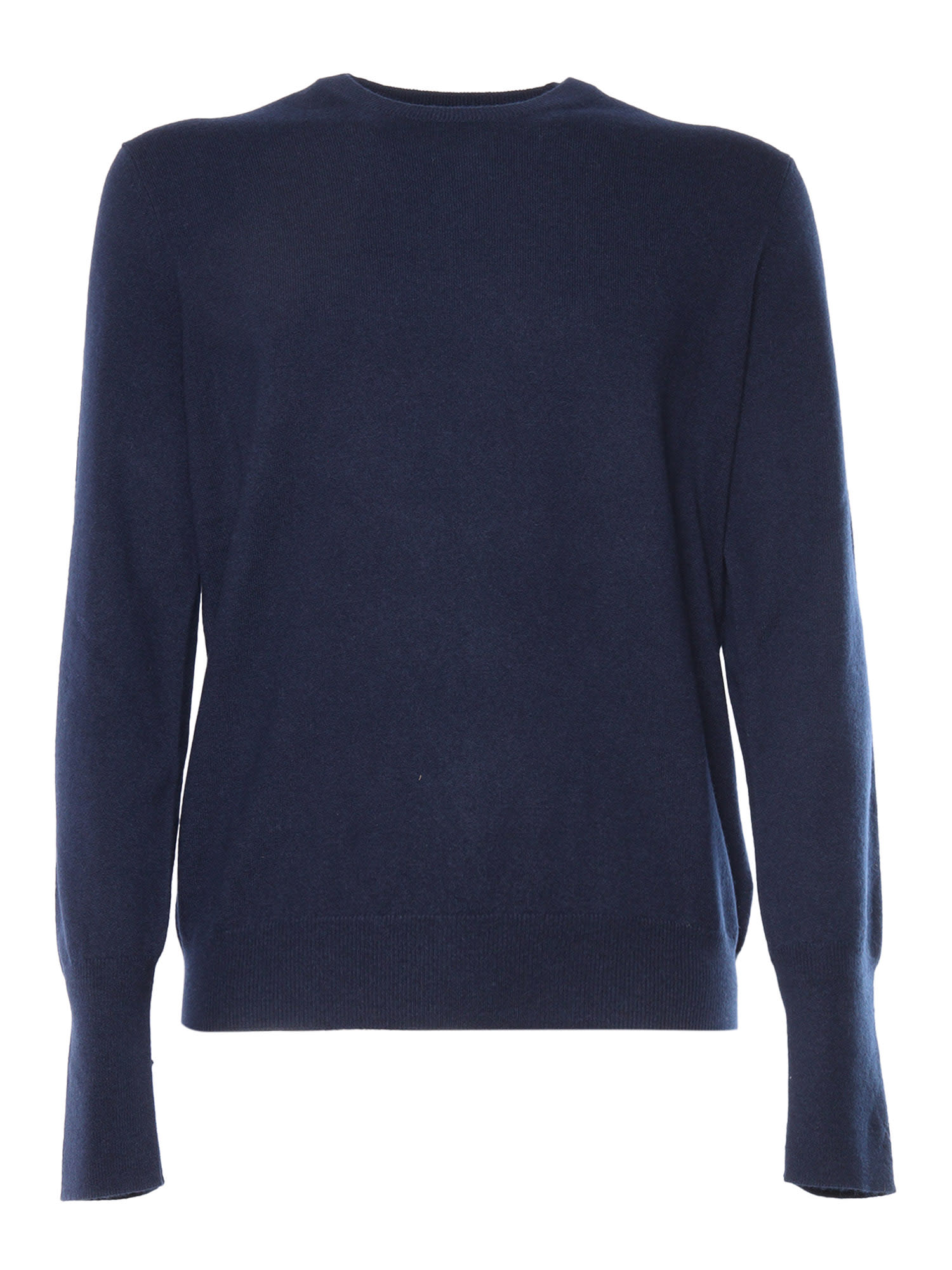 Ballantyne R Neck Pullover In Blue