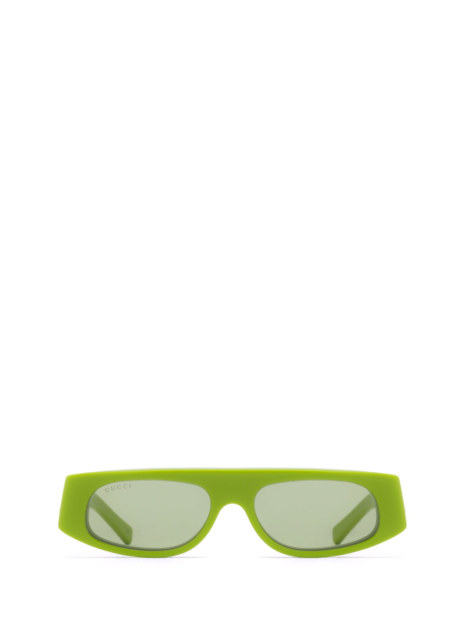 Shop Gucci Gg1771s Green Sunglasses