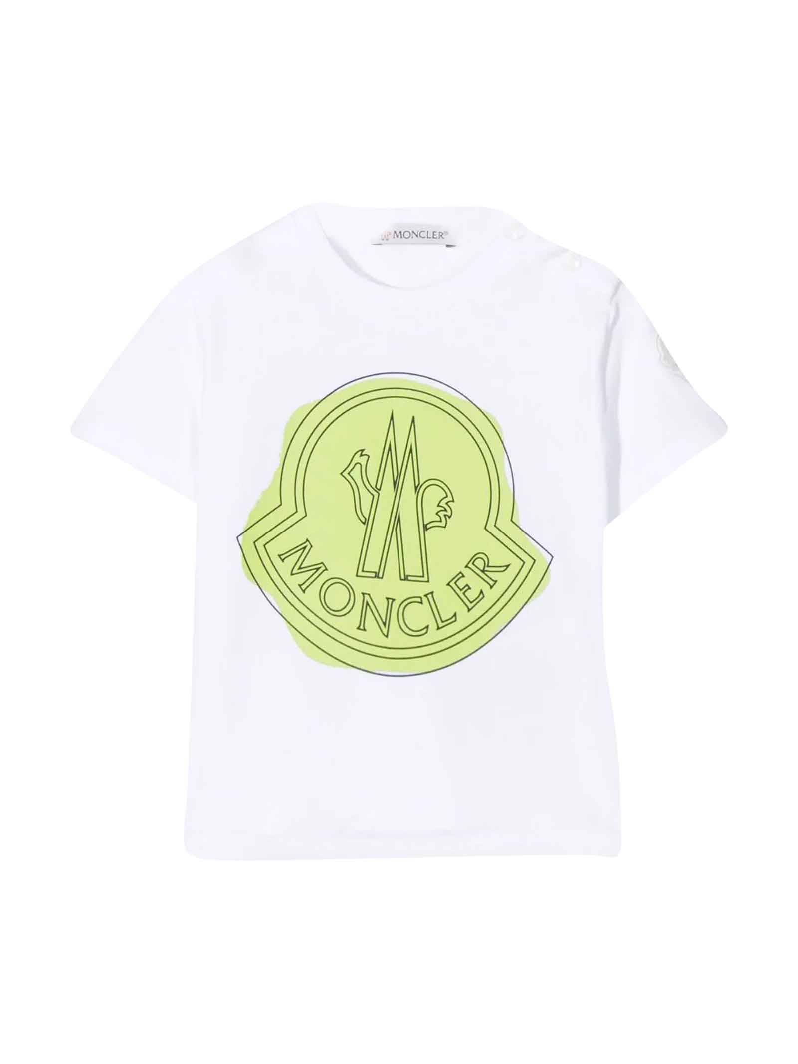 Moncler Baby Unisex White T-shirt