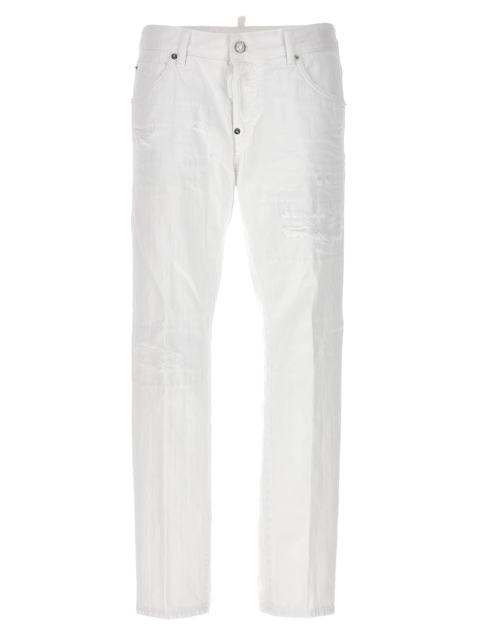 Shop Dsquared2 Cool Girl Jeans In White