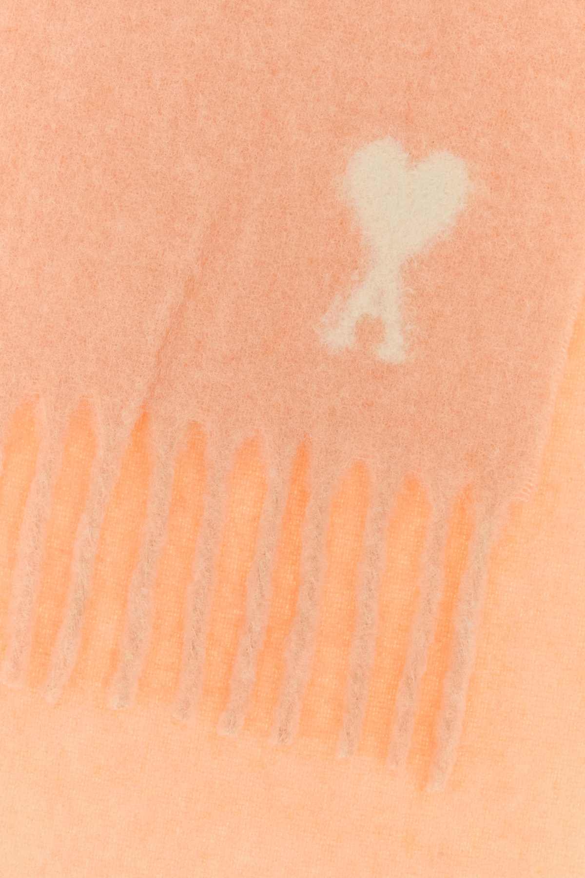 Ami Alexandre Mattiussi Ami Paris Men Alpaca Blend Scarf In Neutral