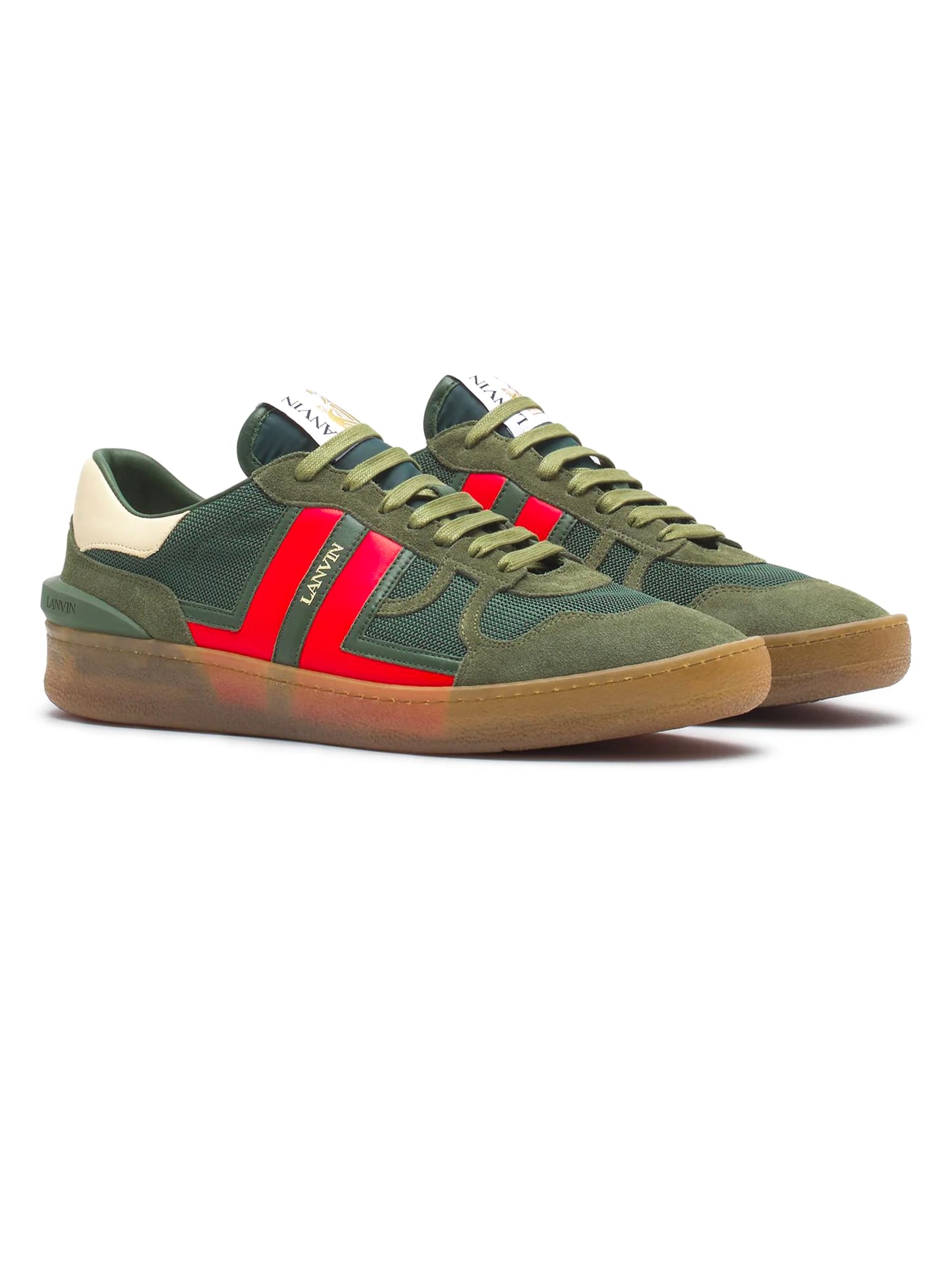 Shop Lanvin Sneakers Green