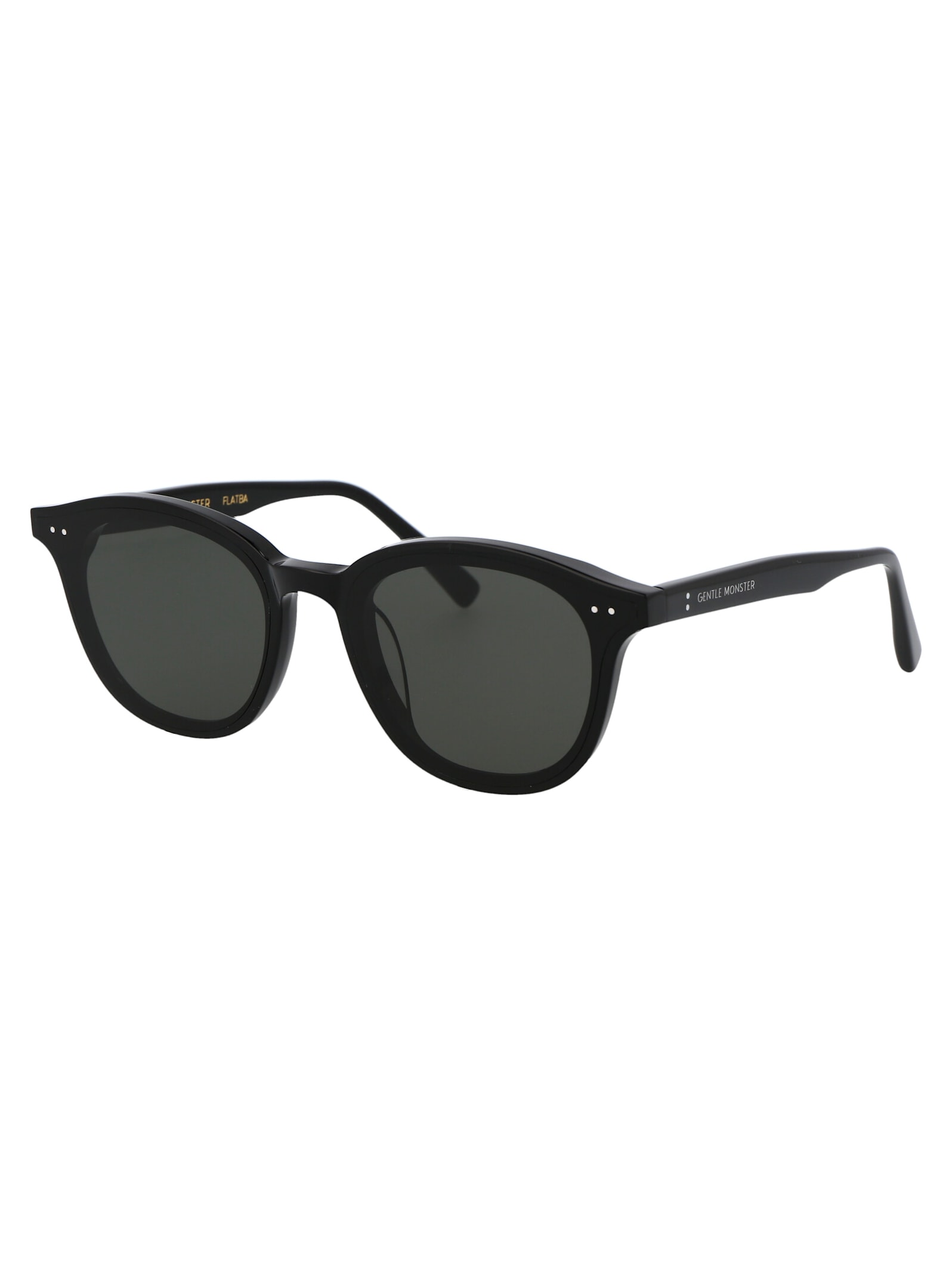 Shop Gentle Monster Lang Sunglasses In 01 Black
