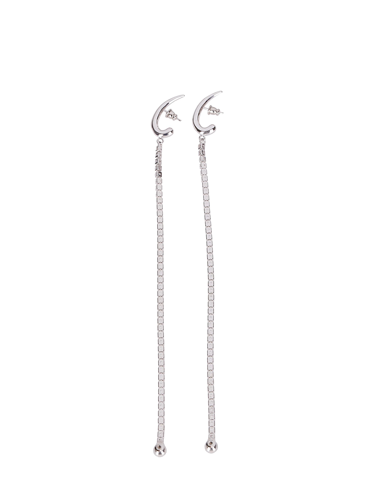 Panconesi Crystal-embellished Pendulum Earrings In Metallic