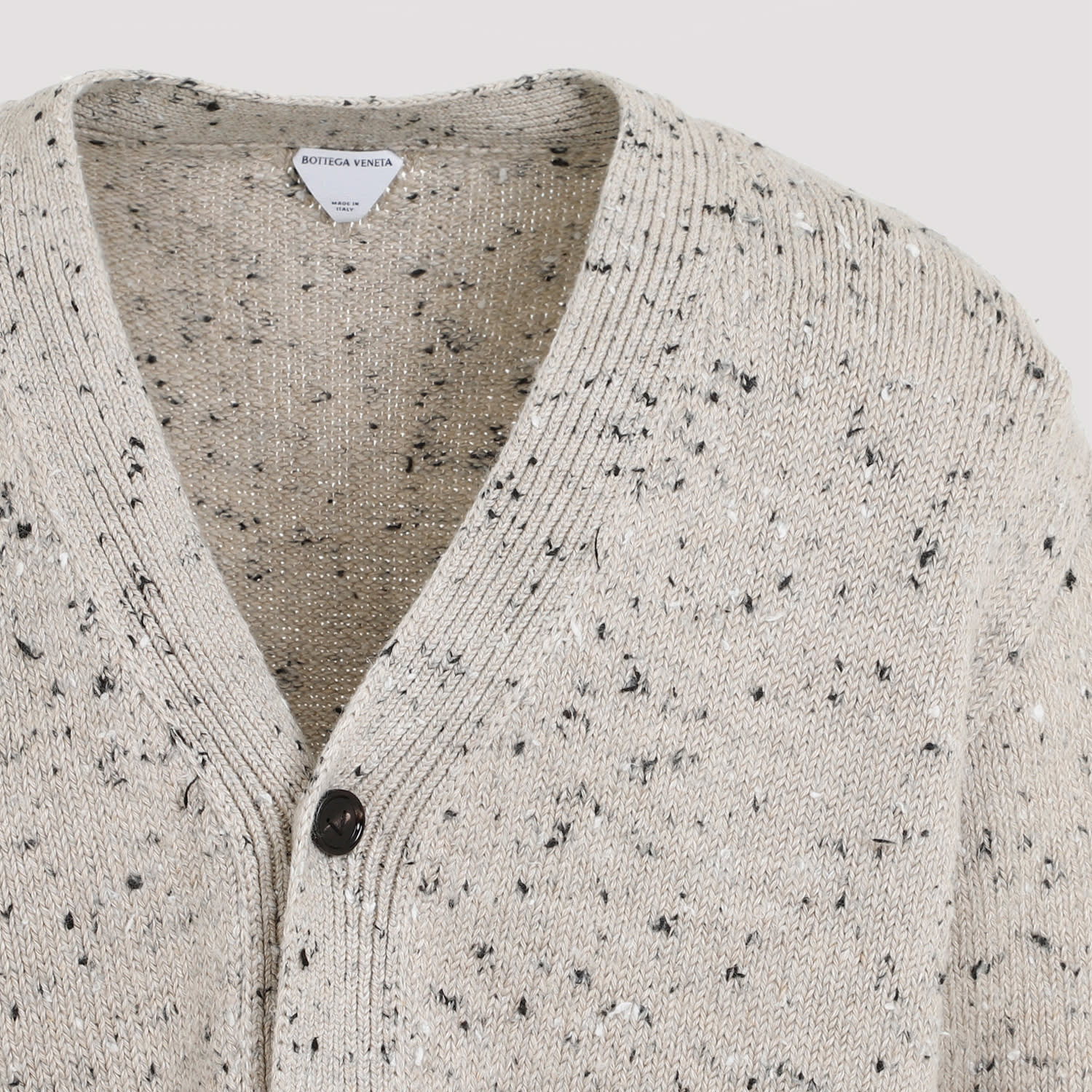 Shop Bottega Veneta Embroidered Cardigan In Dove