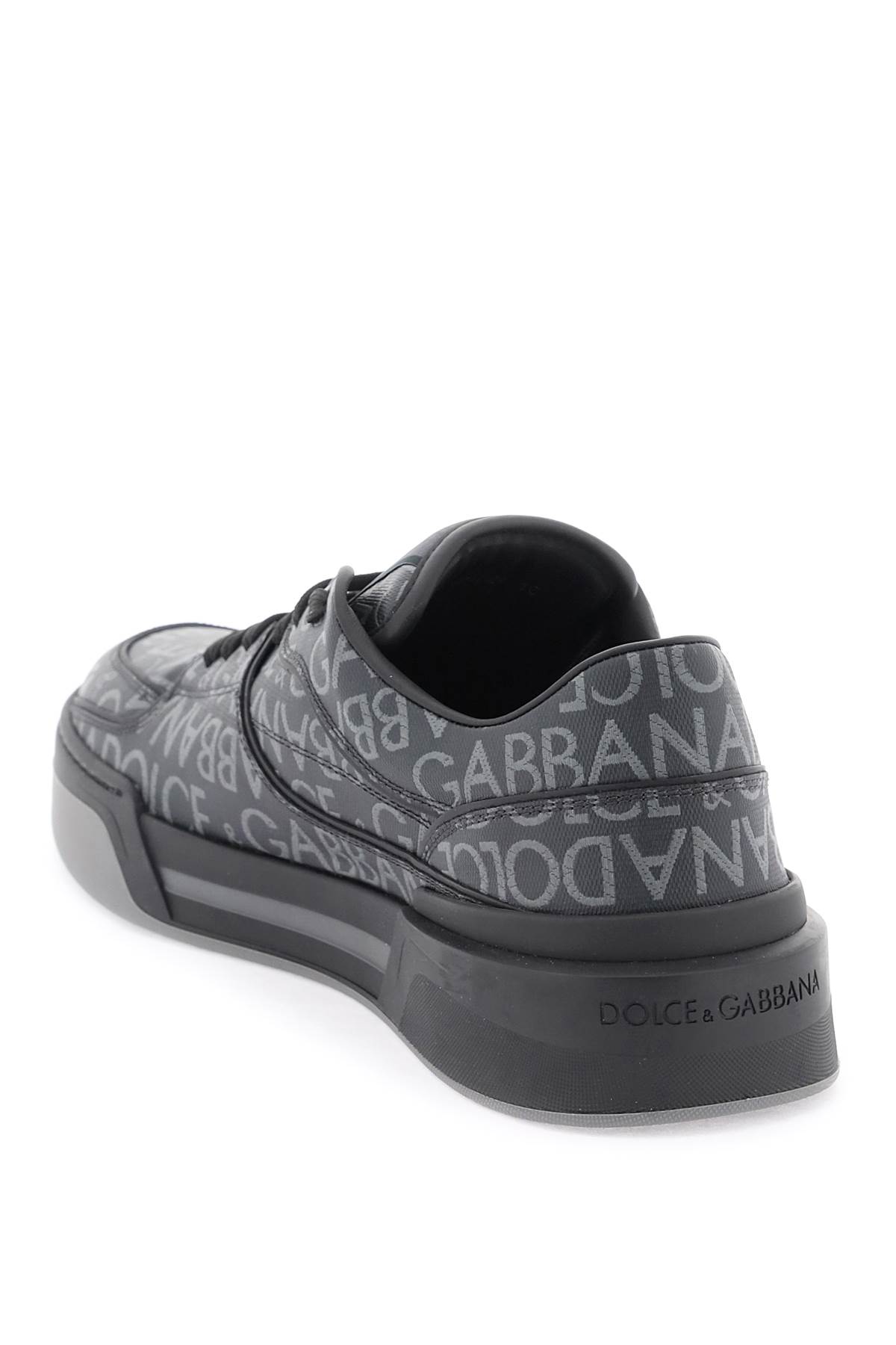 Shop Dolce & Gabbana New Roma Sneakers In Black