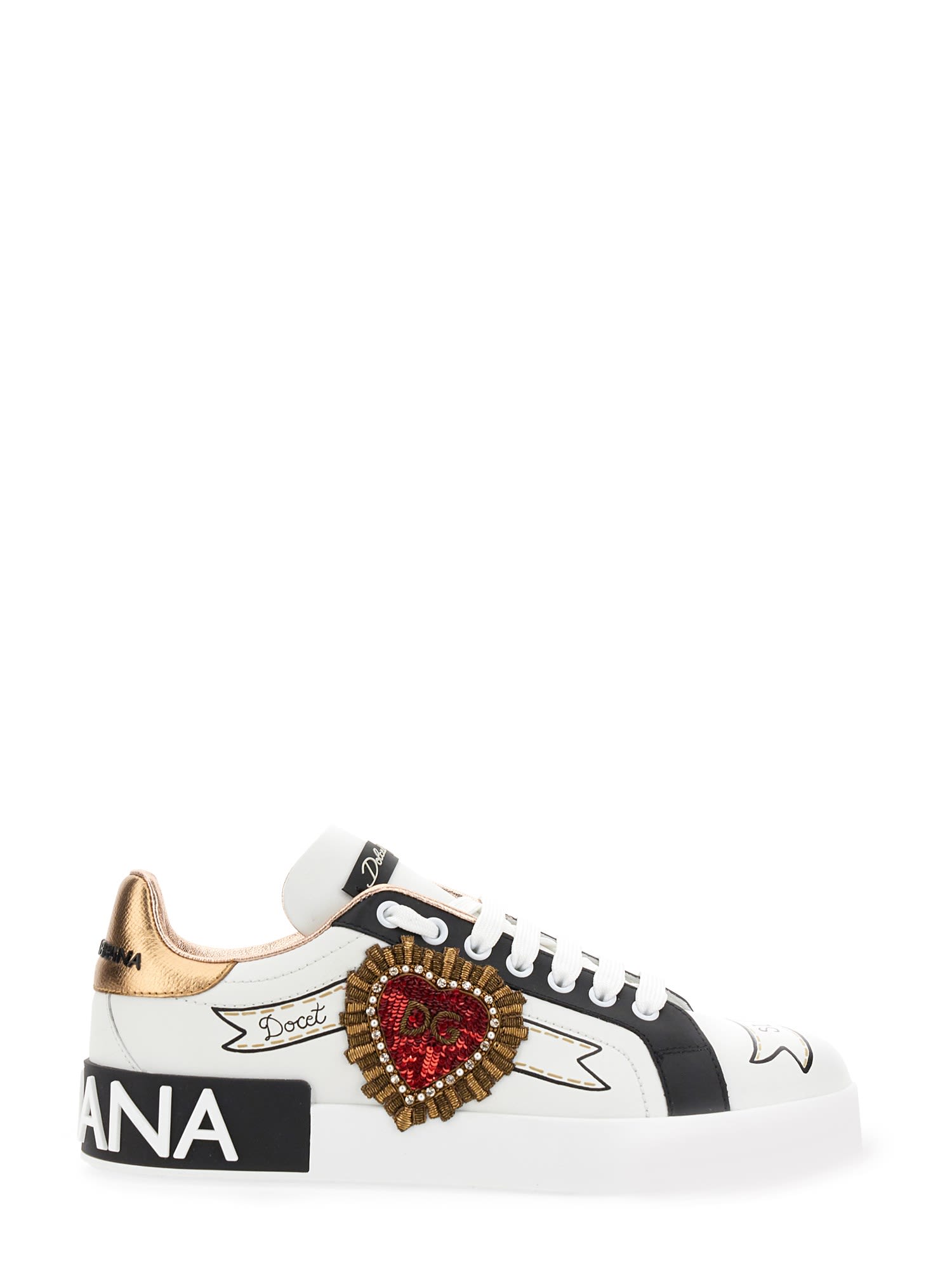 Dolce & Gabbana Portofino Trainer In White | ModeSens