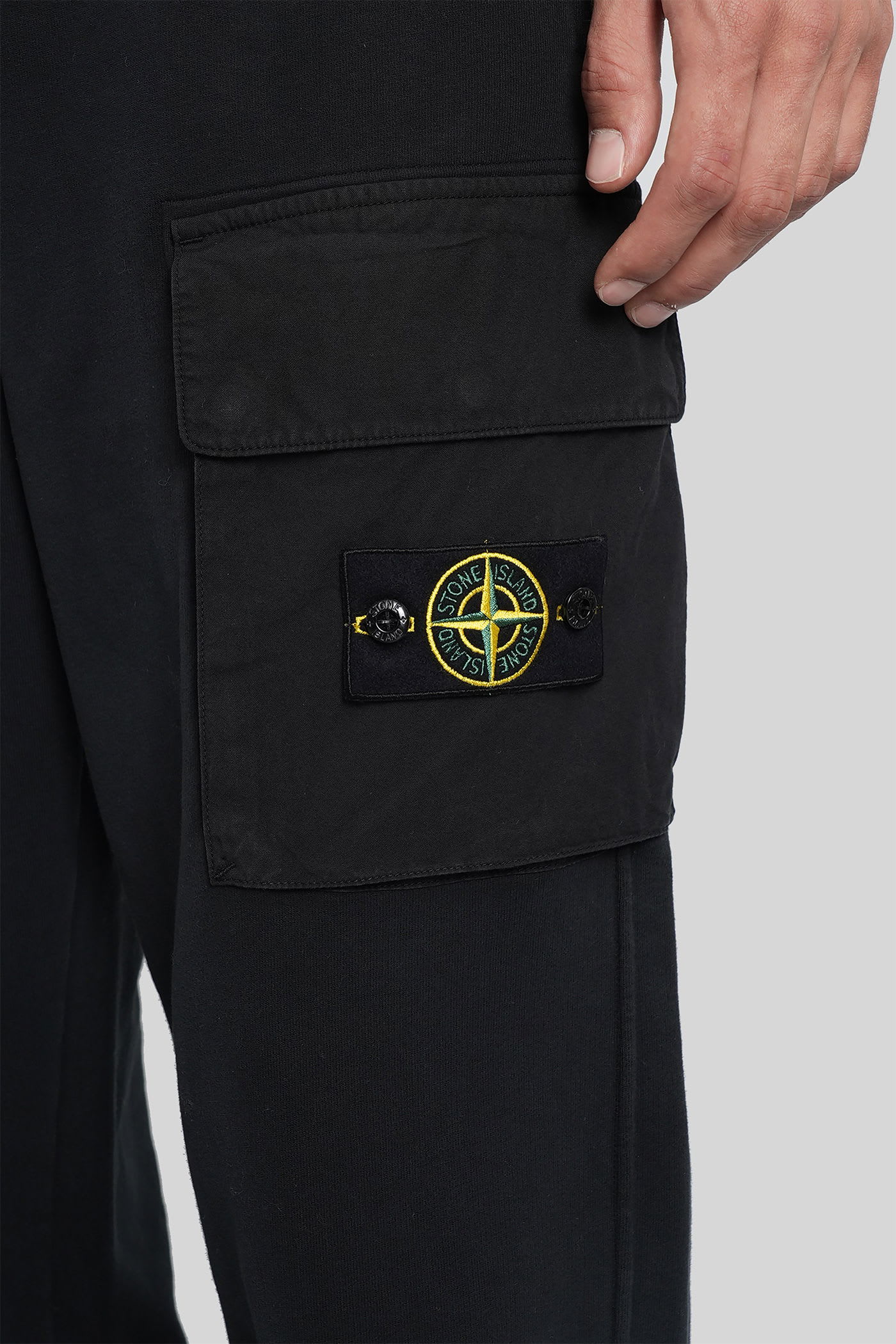 Stone Island Compass-badge Track Pants In Black