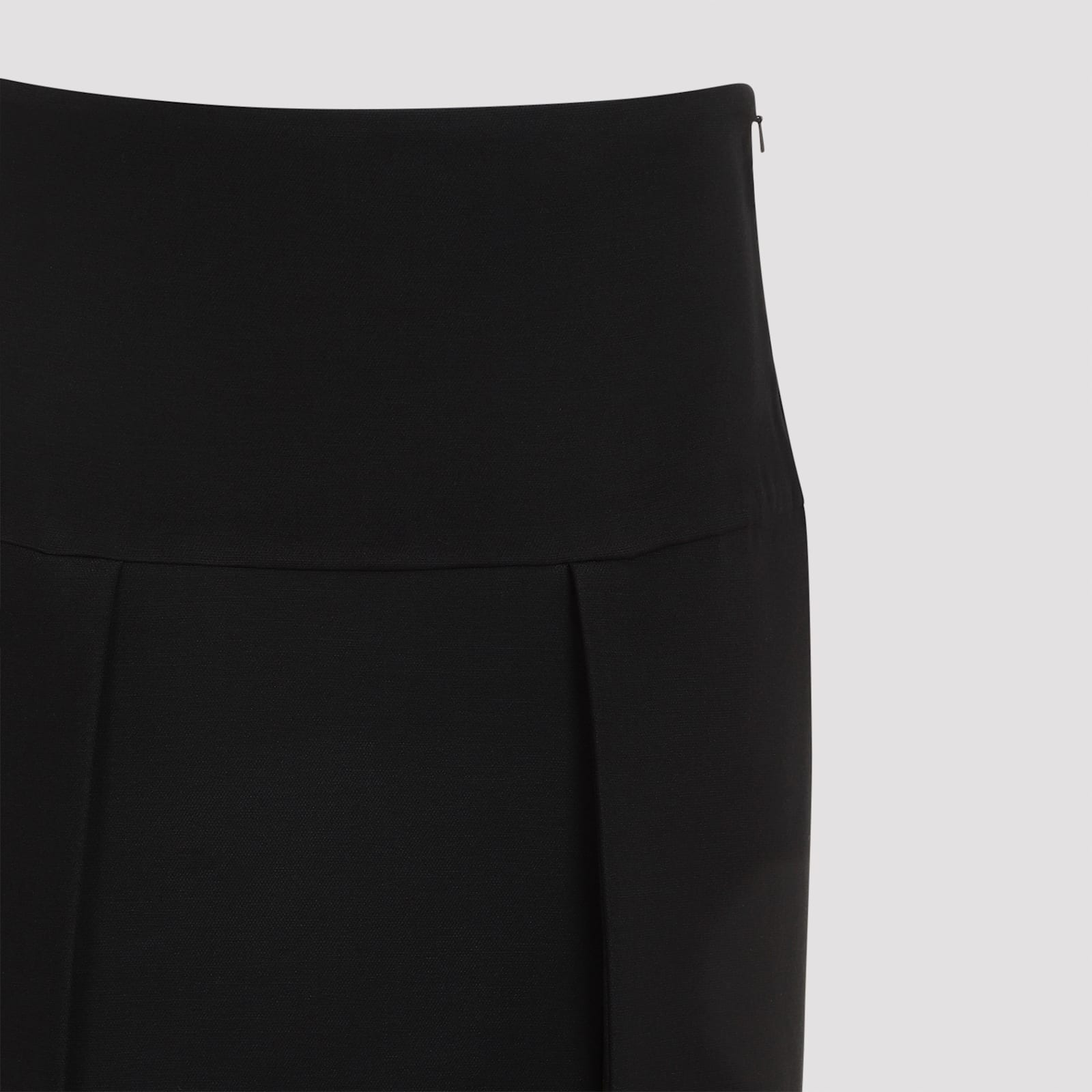 Shop Khaite Kidd Skirt In Black