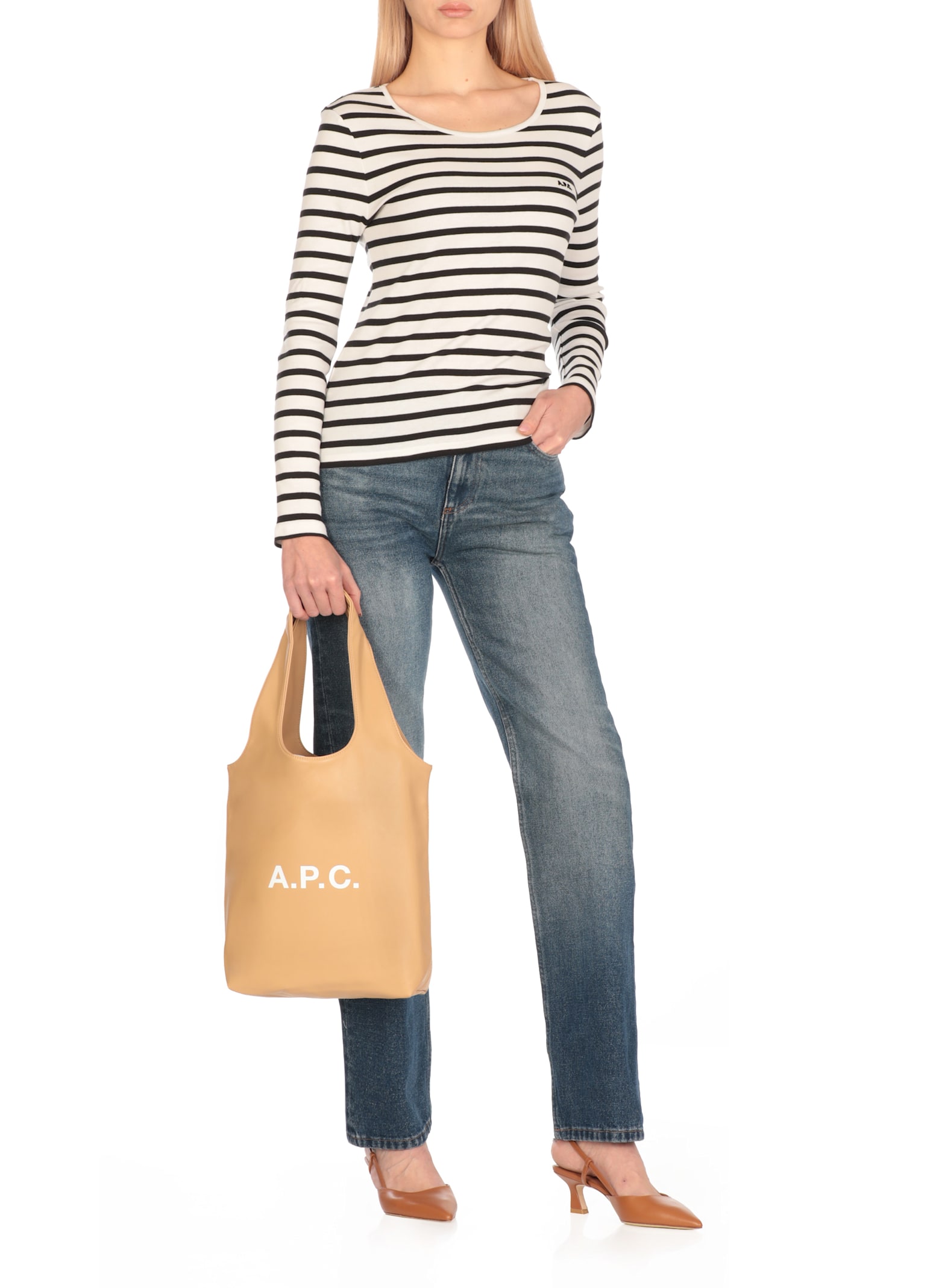 Apc A.p.c. T-shirt "caroll" In White