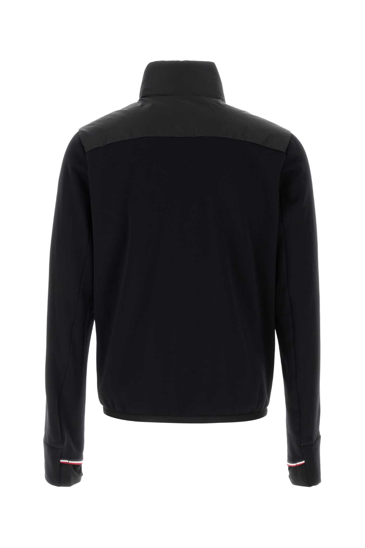 Moncler Ack Stretch Polyester Blend Cardigan In Black