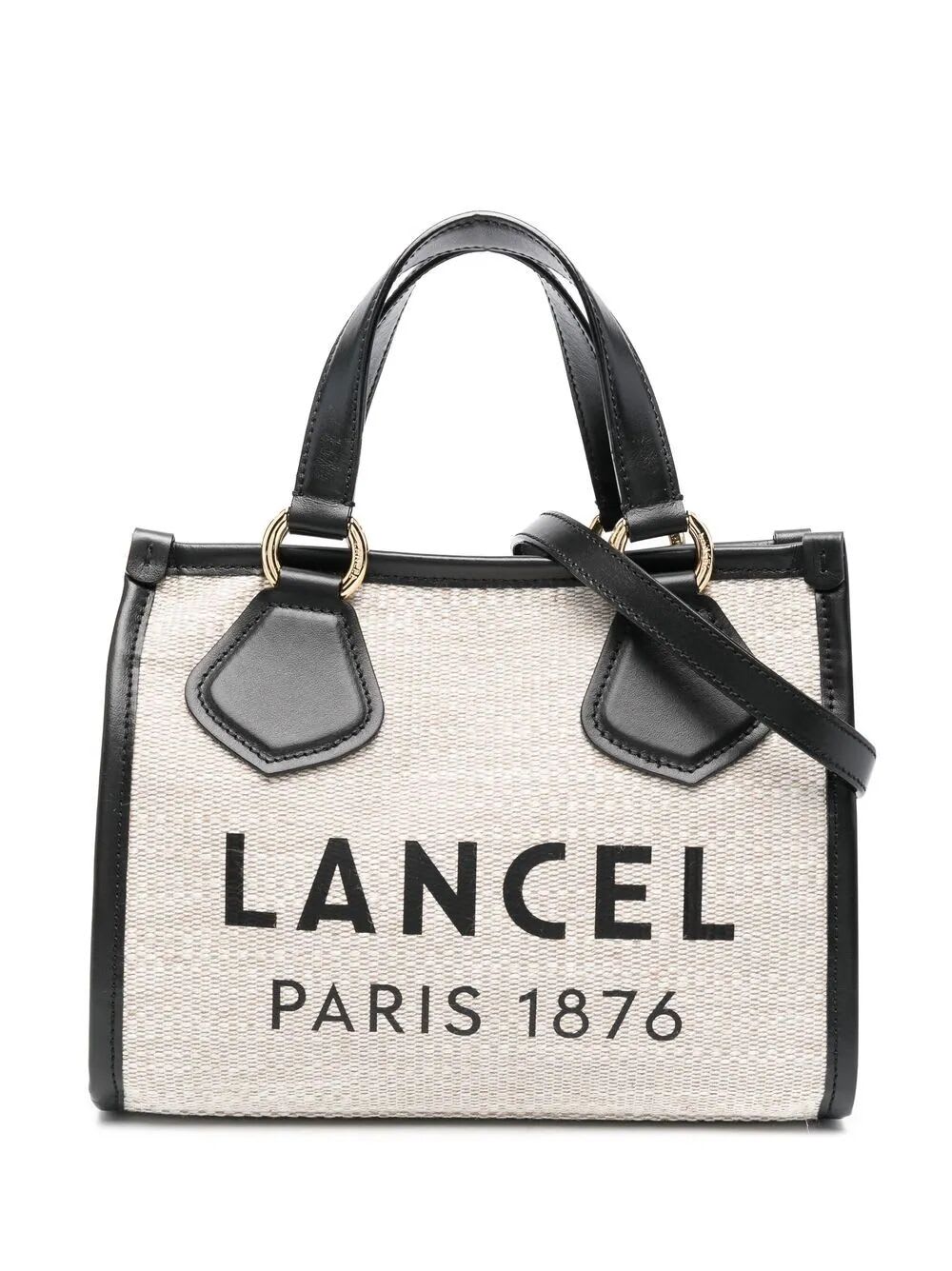 Shop Lancel Summer Tote - L414301l Beach Bag In A Natural Blk