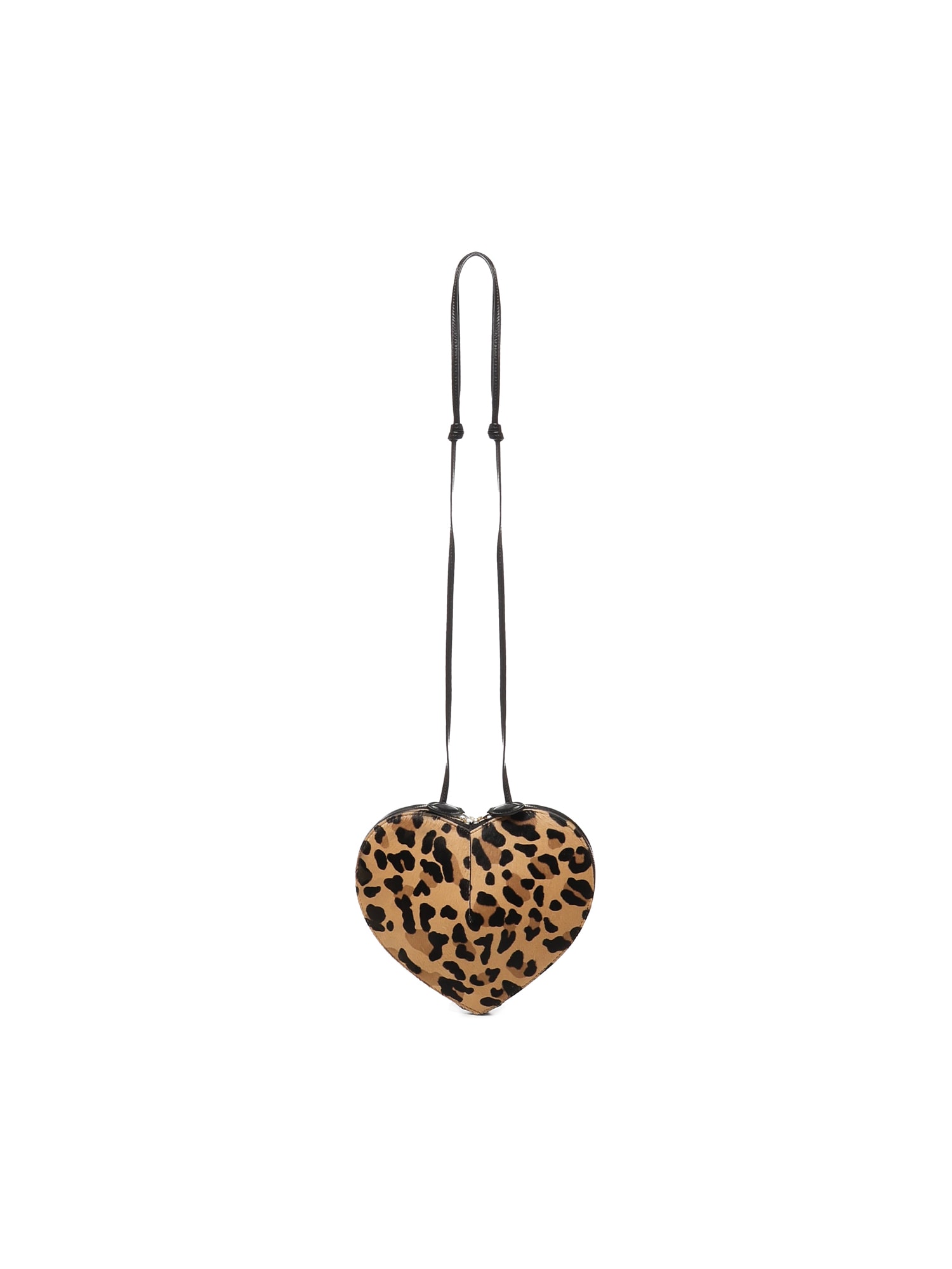 Alaïa Alaia Women Le Coeur Leopard Haircalf Shoulder Bag In Multi