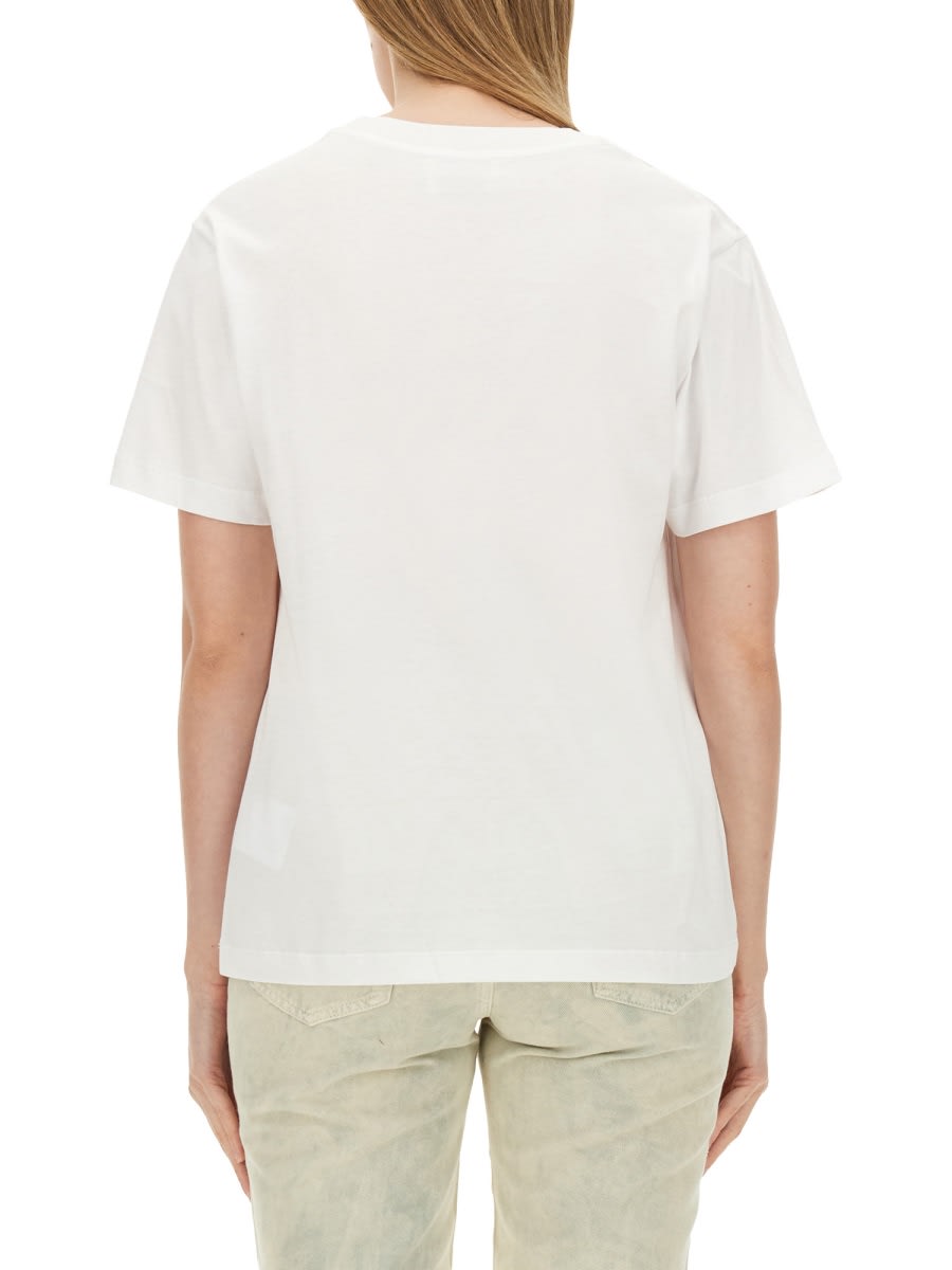 M05ch1n0 Jeans T-shirt With Print In White