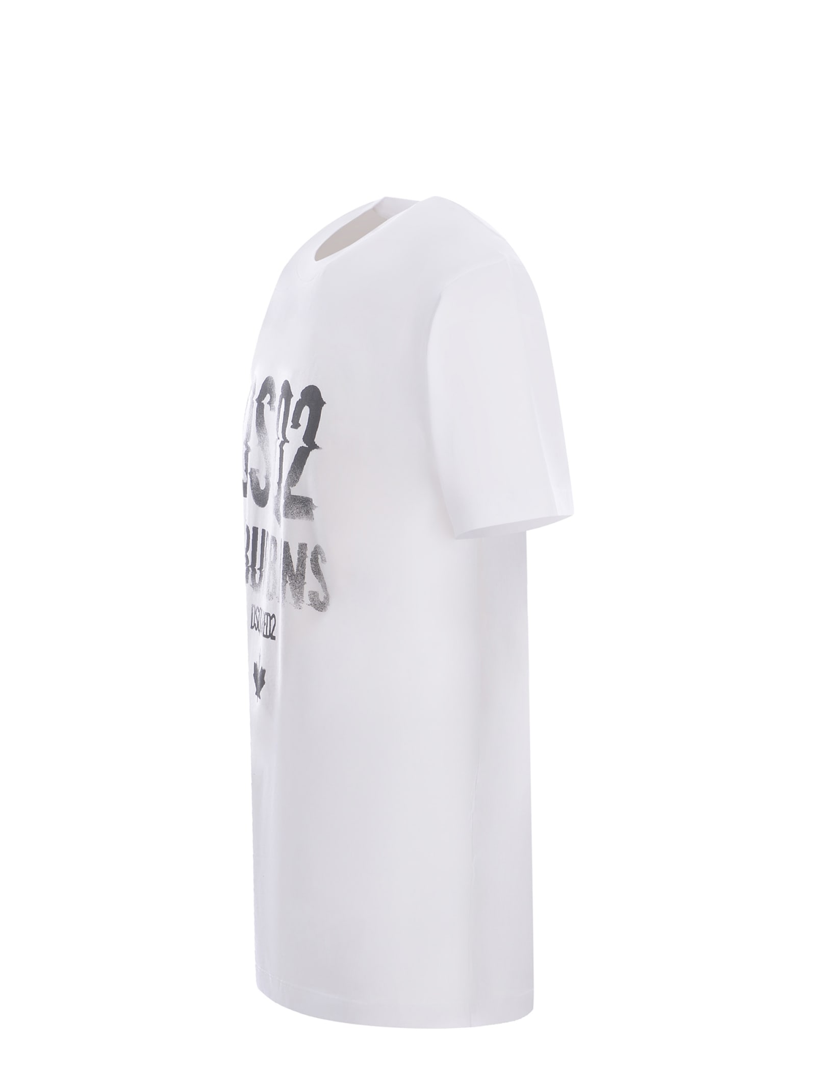 Shop Dsquared2 T-shirt  Made Of Jersey In Bianco