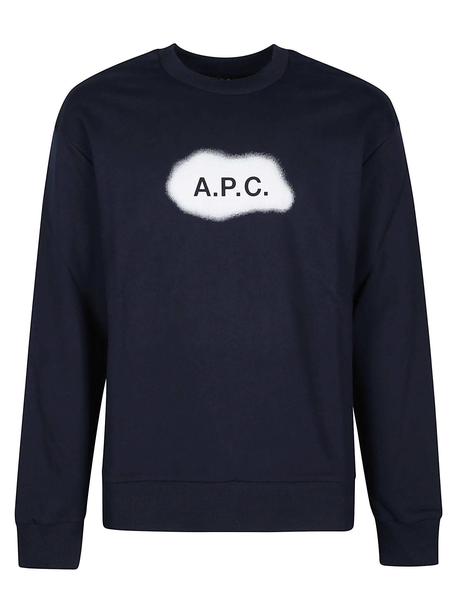 Shop Apc Alastor Sweatshirt In Iak Daark Navy