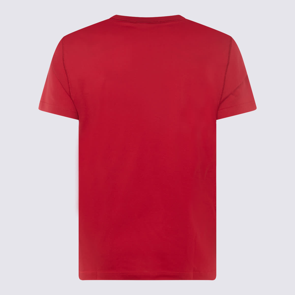 Shop Dolce & Gabbana Red Cotton T-shirt In Rosso Brillante