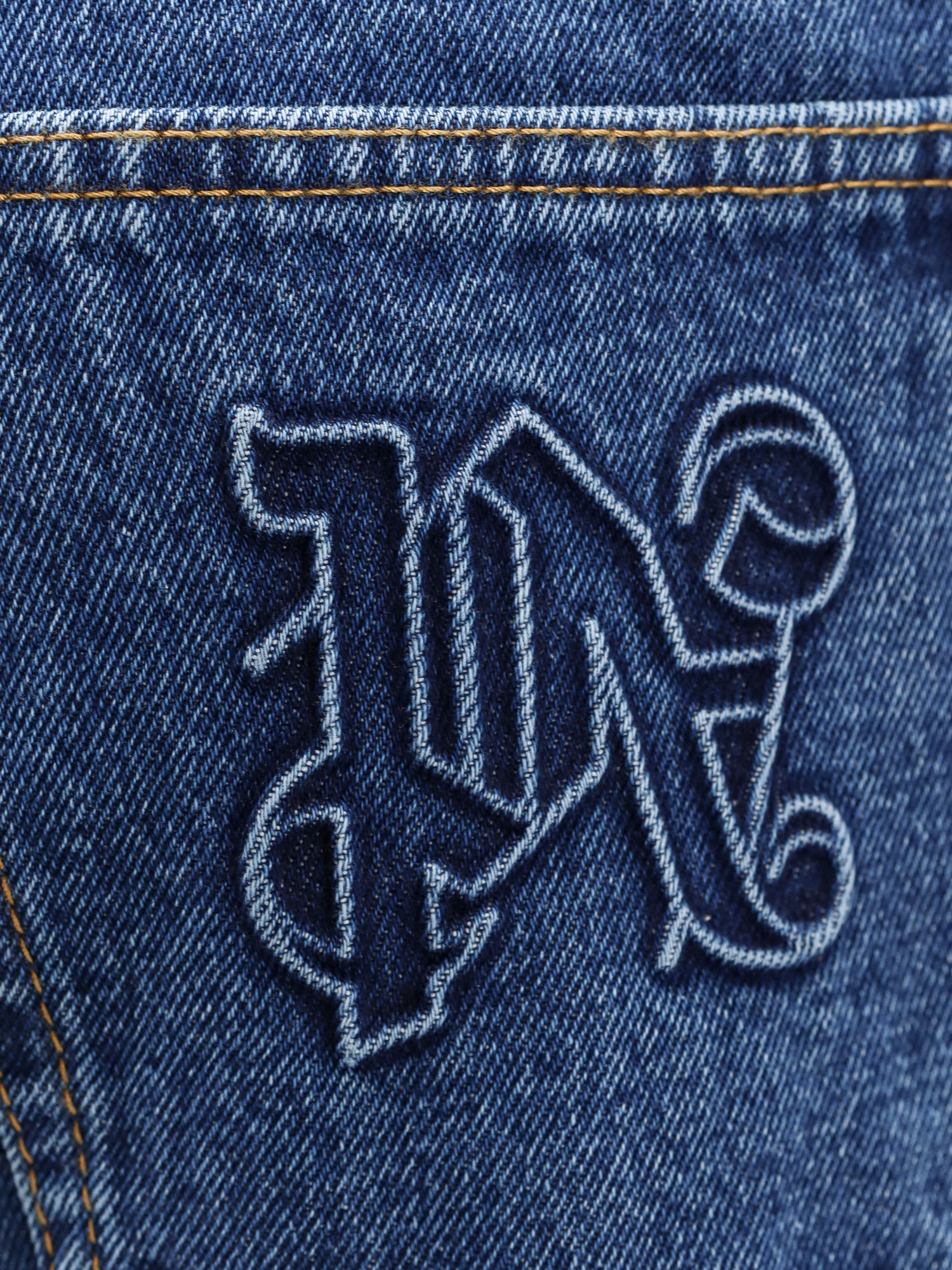 Shop Palm Angels Jeans In Blue