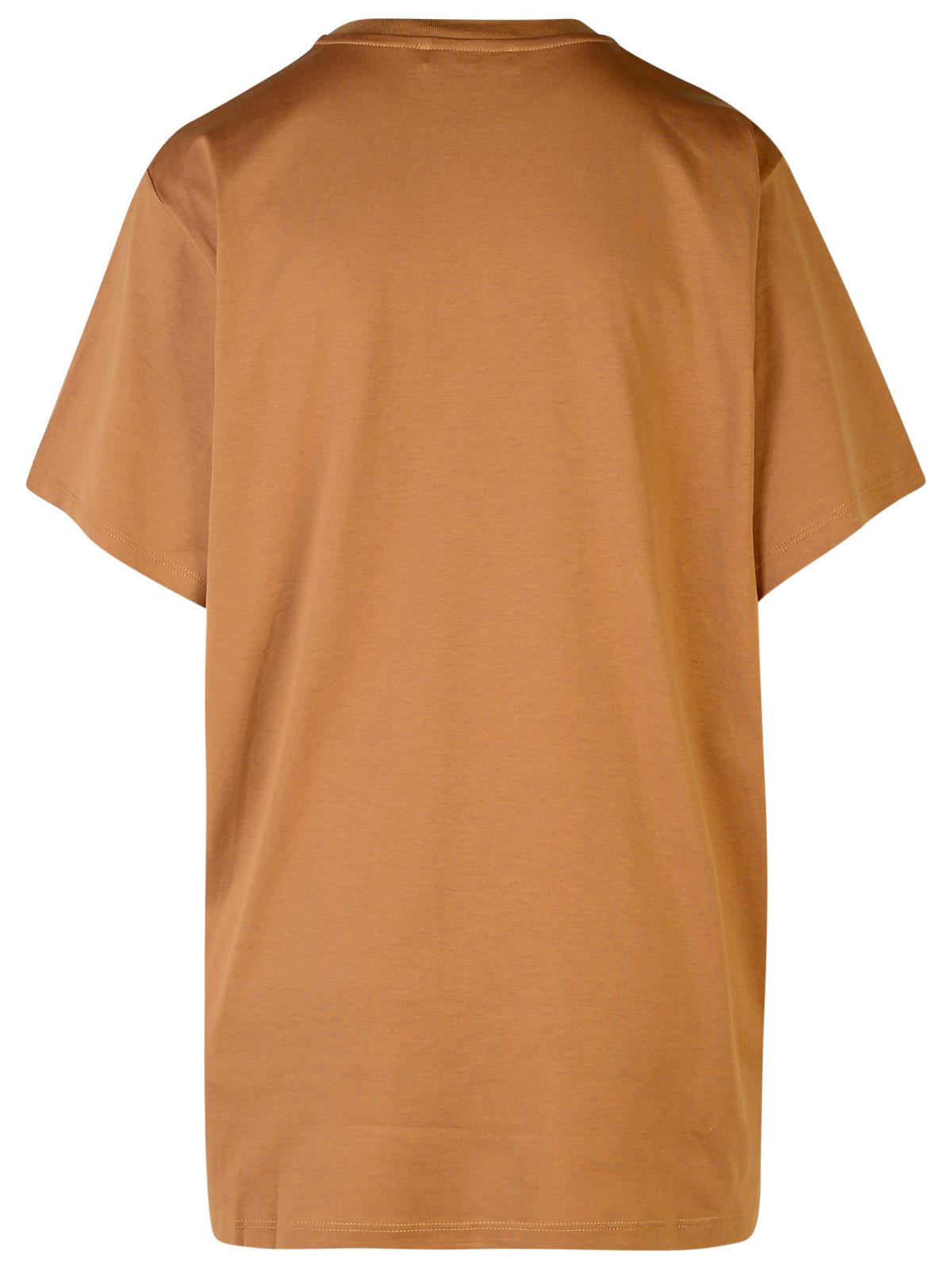 Shop Max Mara Brown Cotton T-shirt