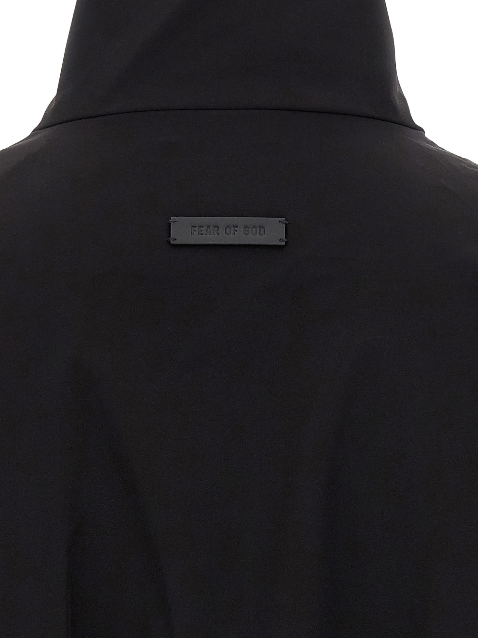 Fear Of God High Collar Track Jacket In Black