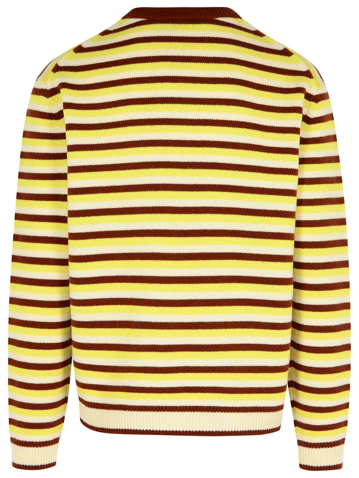 Shop Maison Kitsuné Multi Wool Sweater In Multicolor