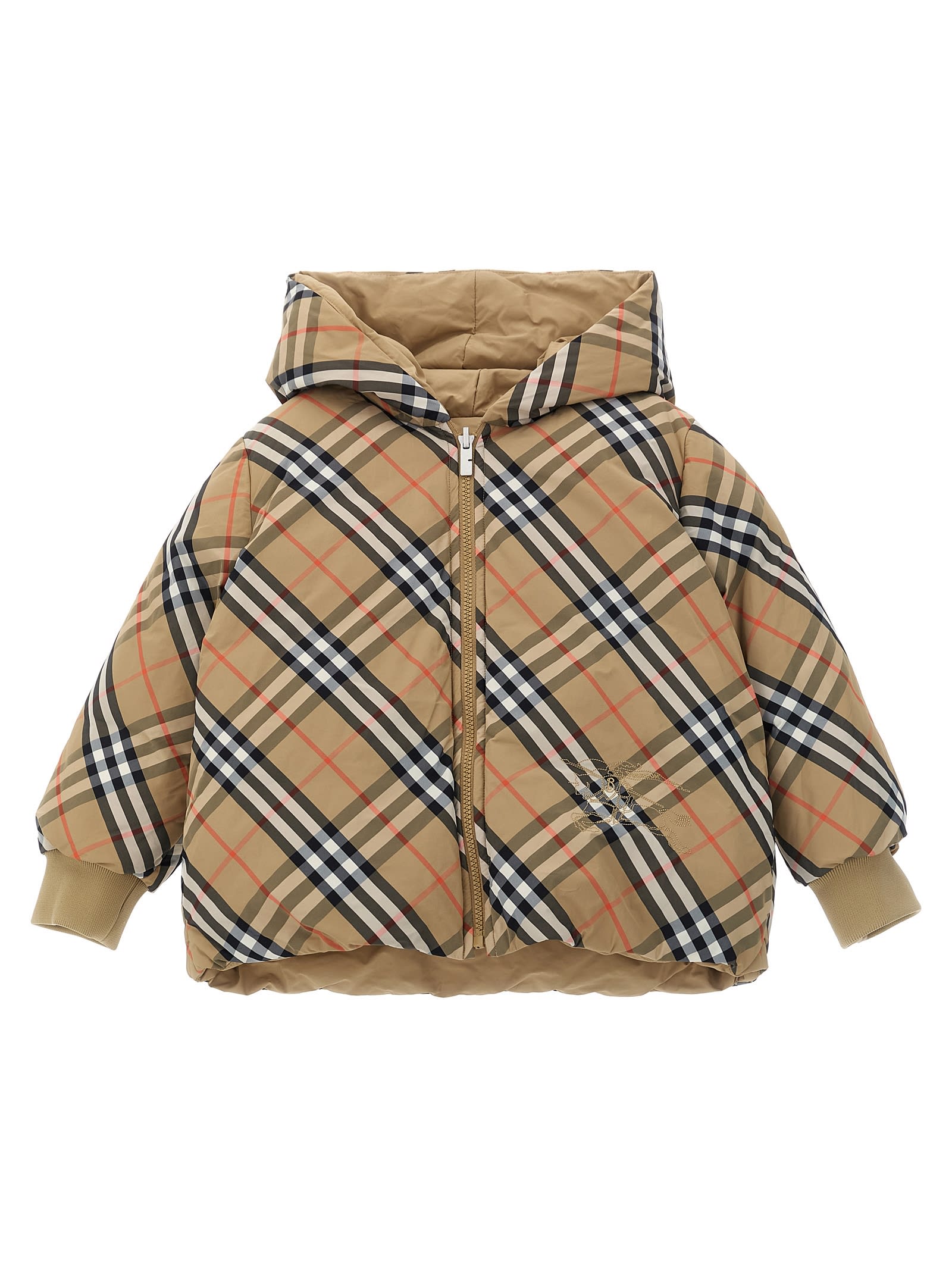 Burberry Axel Reversible Down Jacket In Brown