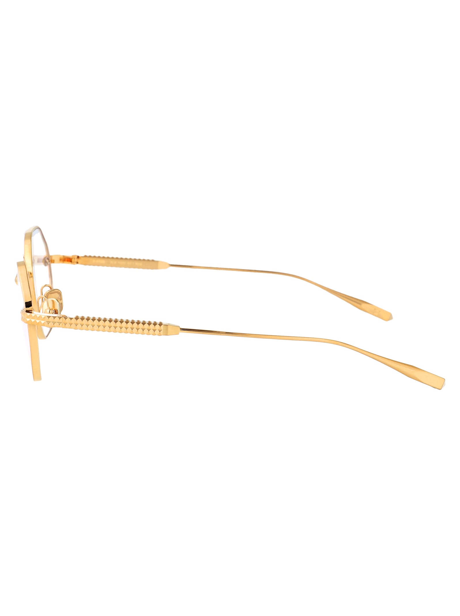 Valentino V-stud Glasses In 122c-gld