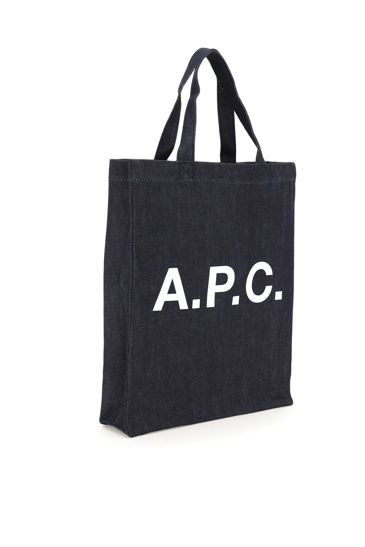 Apc A.p.c. Laure Denim Tote Bag In Indigo (blue)