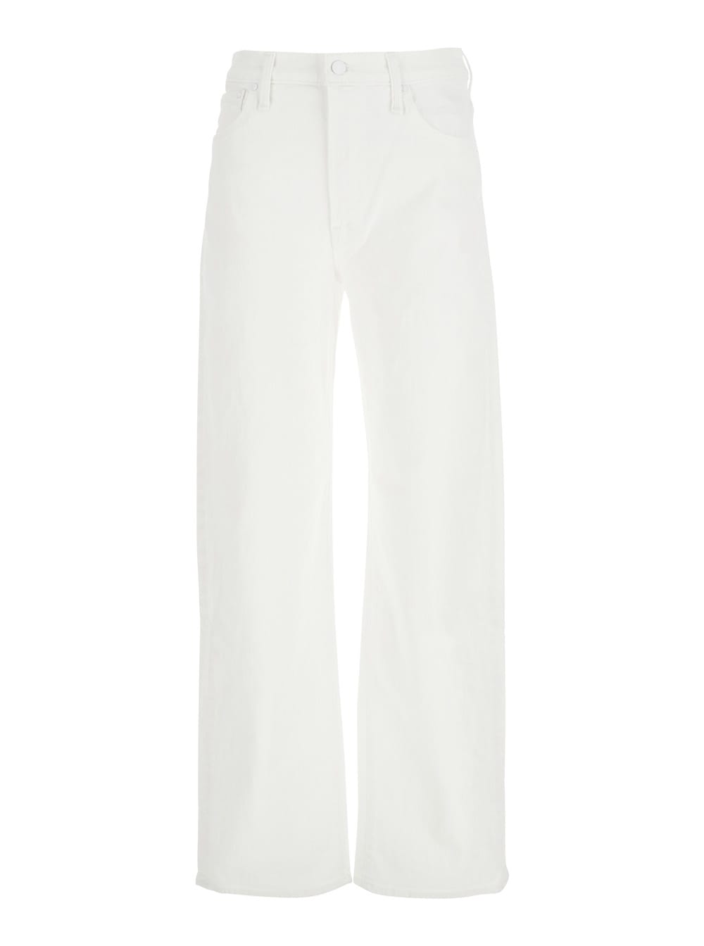 the Dodger Sneak White Five Pocket Jeans In Cotton Woman