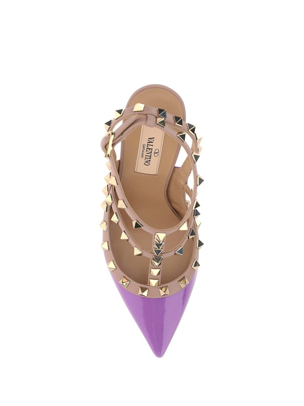 Shop Valentino Rockstud Sandals In 07z