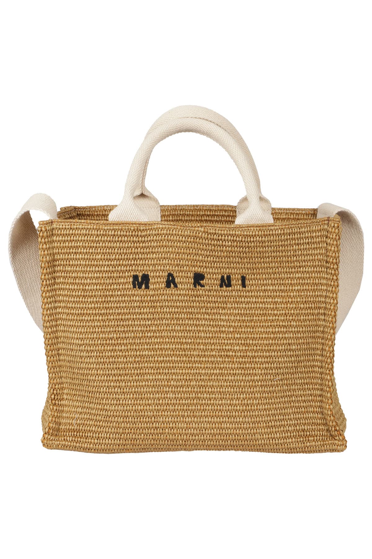 Marni Small Basket Bag In Beige