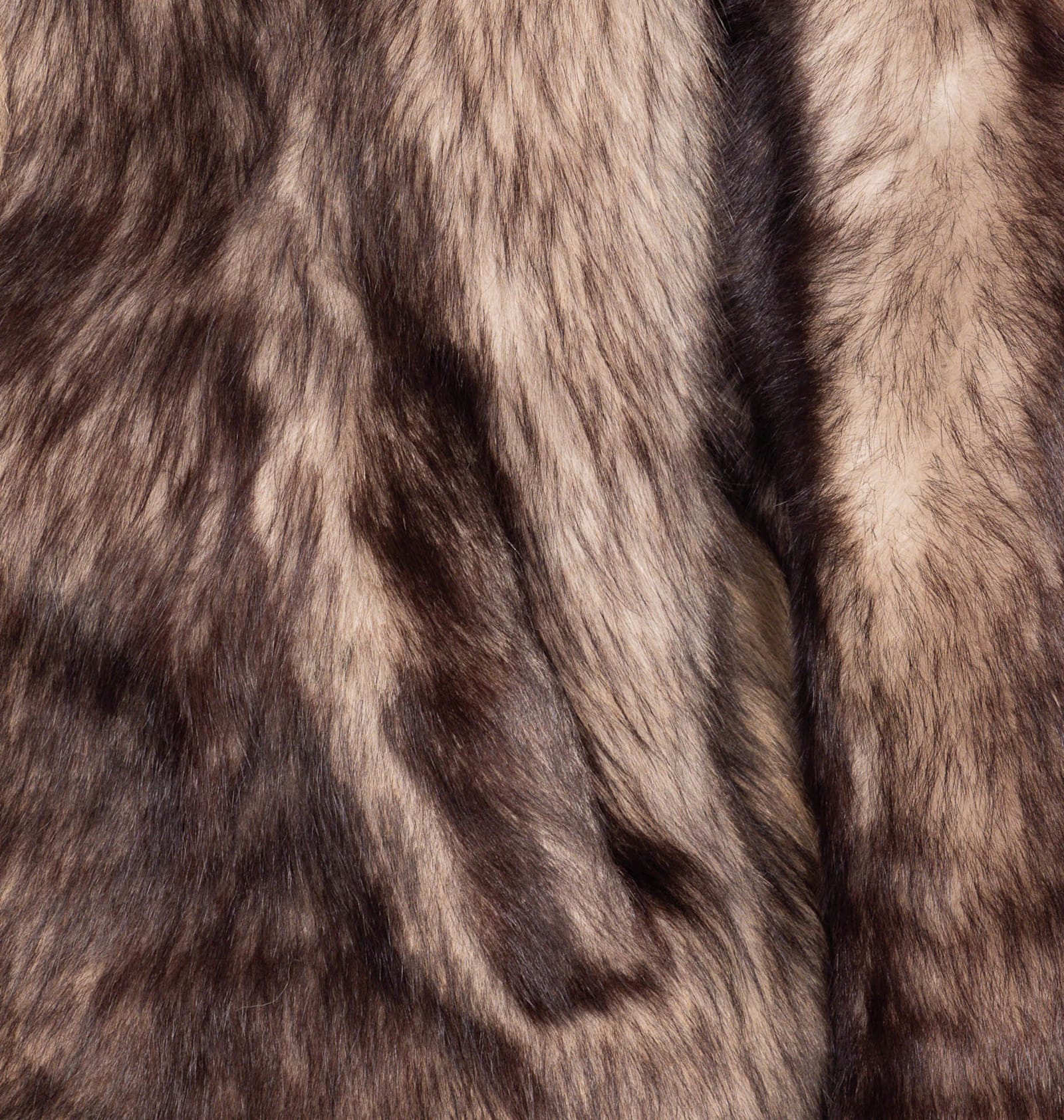 Yves Salomon Button-fastening Hooded Fur Jacket In Brown