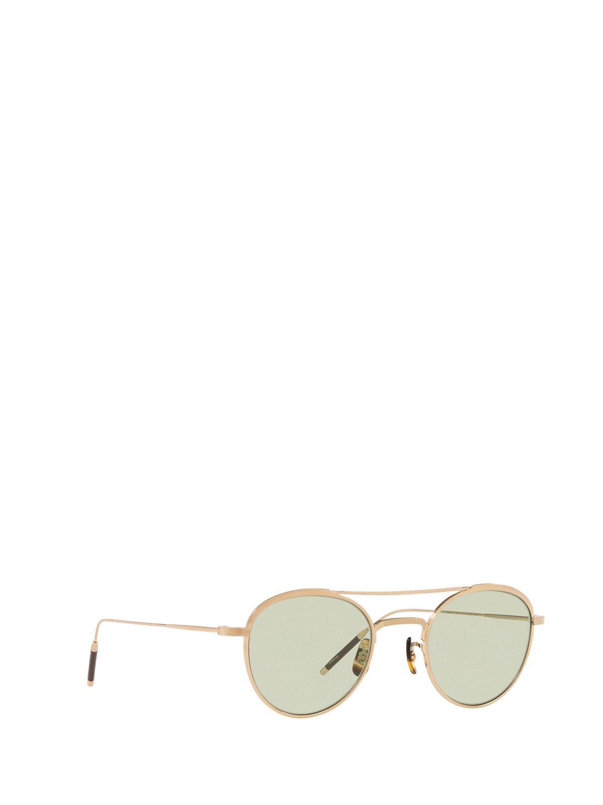 Shop Oliver Peoples Tk-2 Round Frame Sunglasses In 5311