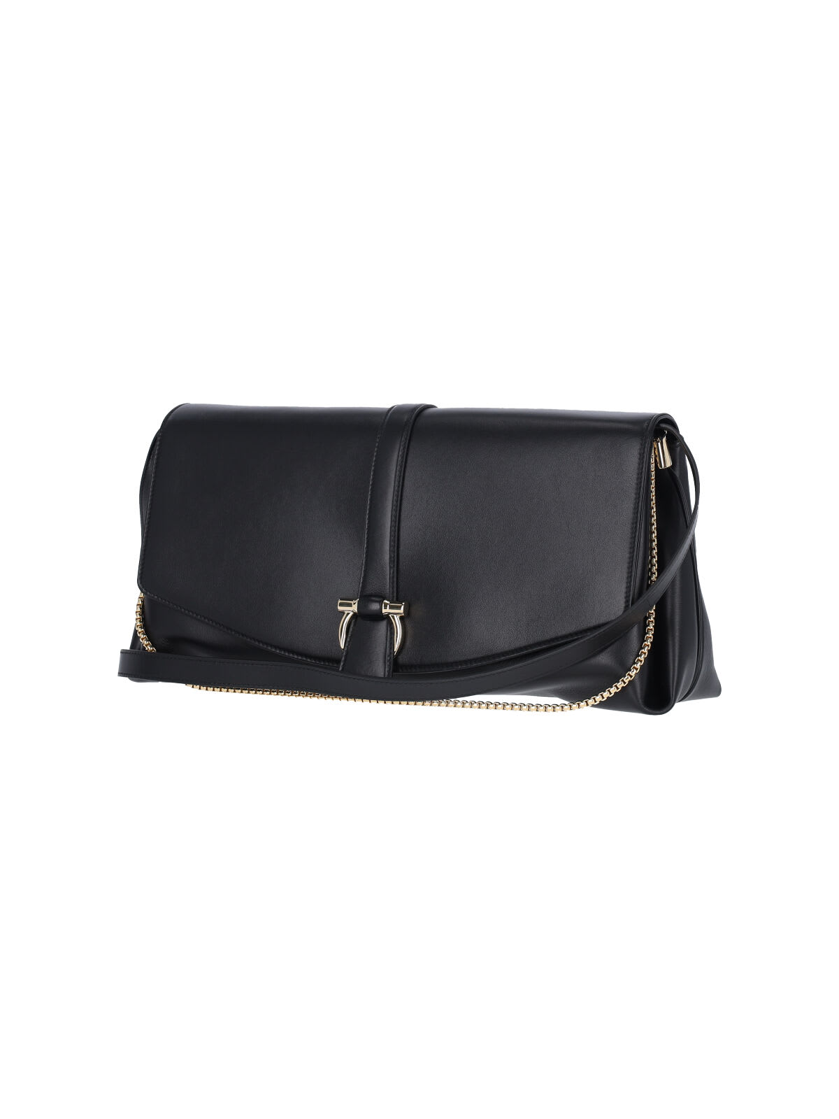 Shop Ferragamo Gancini Large Crossbody Bag In Black