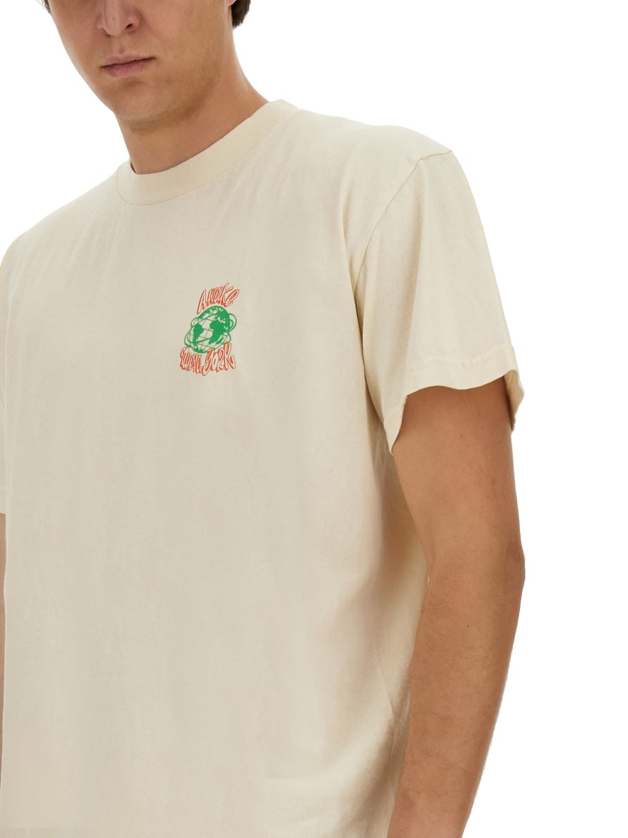 Shop Awake Ny Crawford T-shirt In White