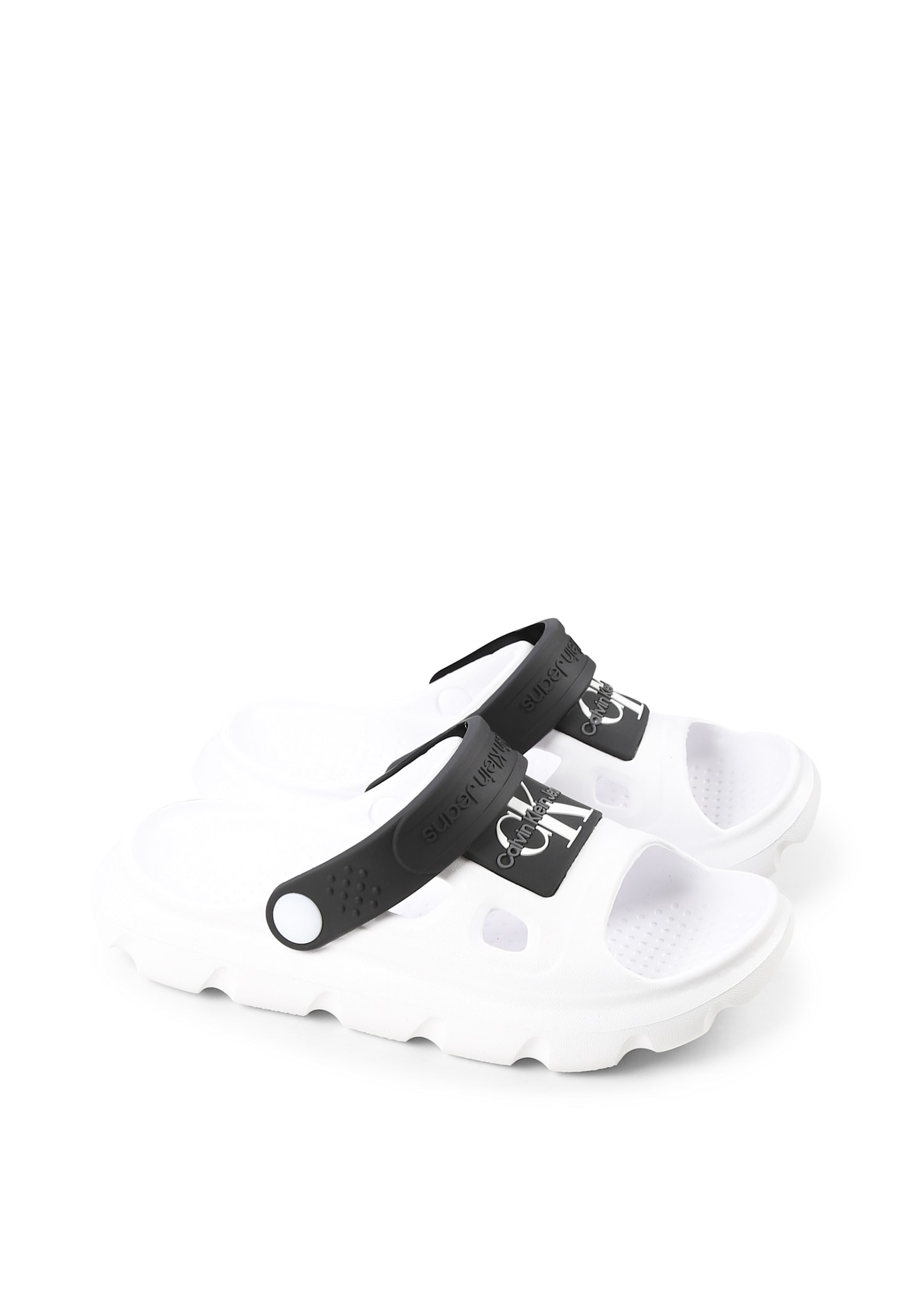 Calvin Klein White Sandals For Kids